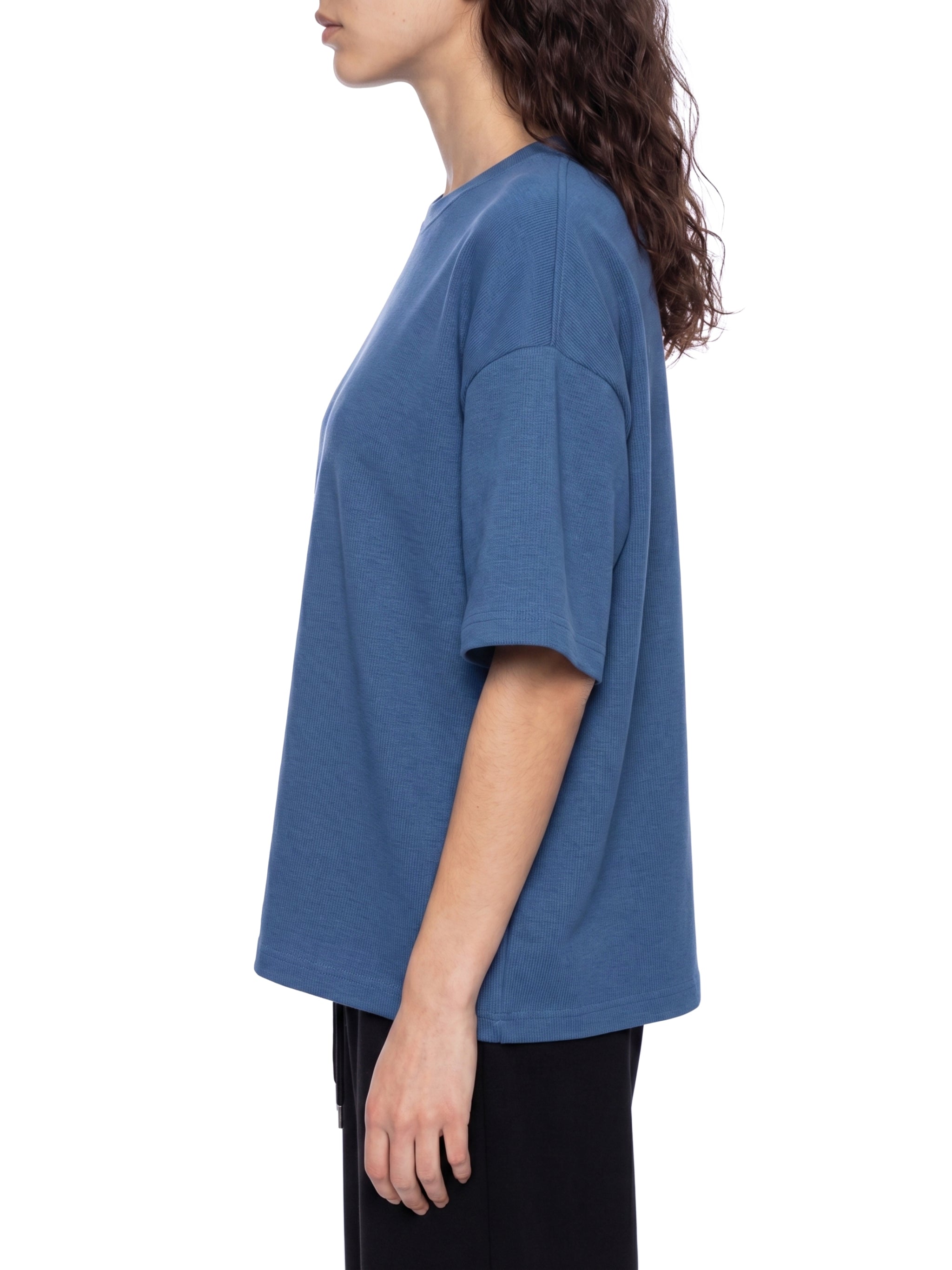 Unisex Waffle Boxy T-Shirt – Oversized Textured Streetwear Tee