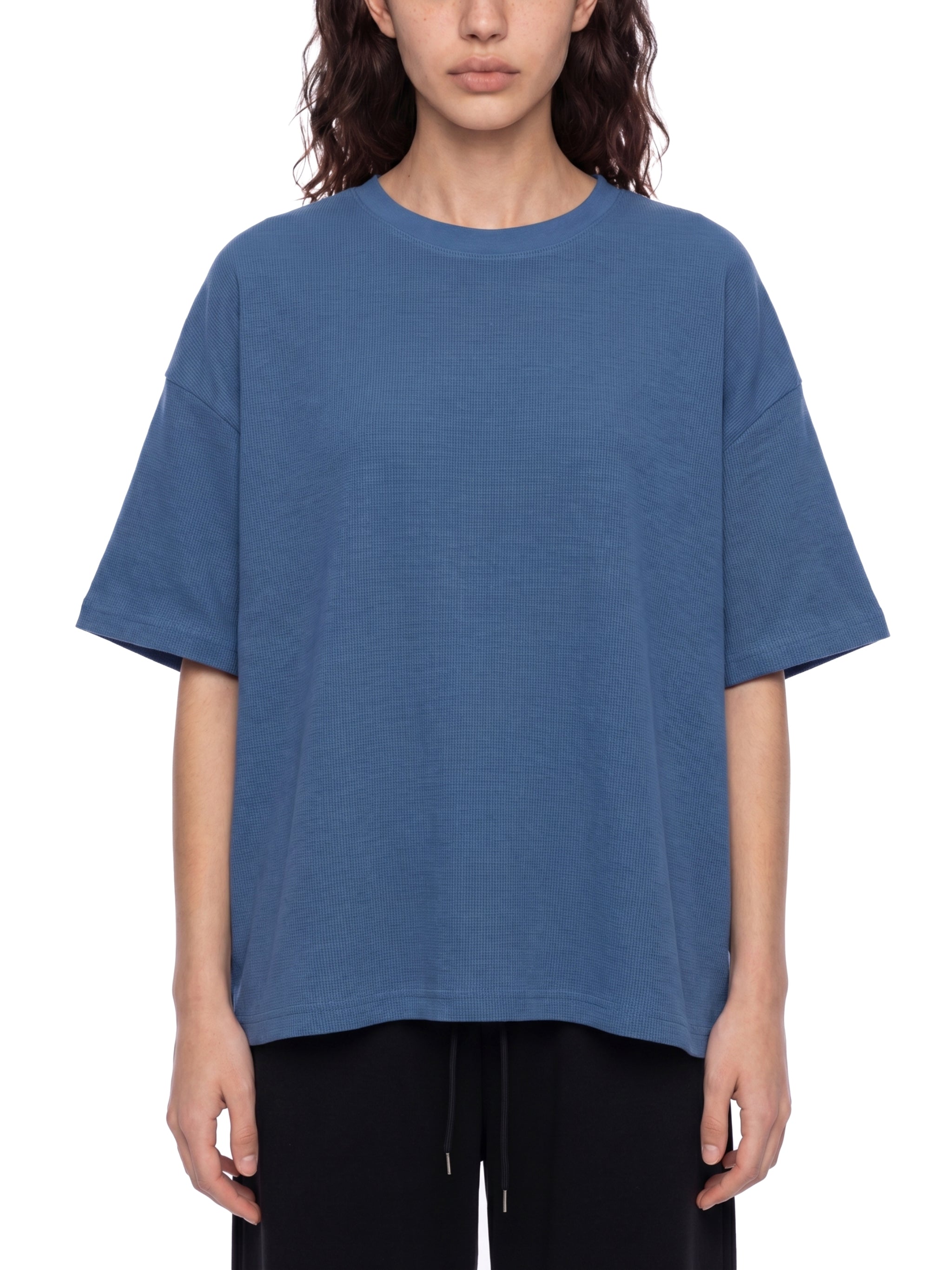 Unisex Waffle Boxy T-Shirt – Oversized Textured Streetwear Tee