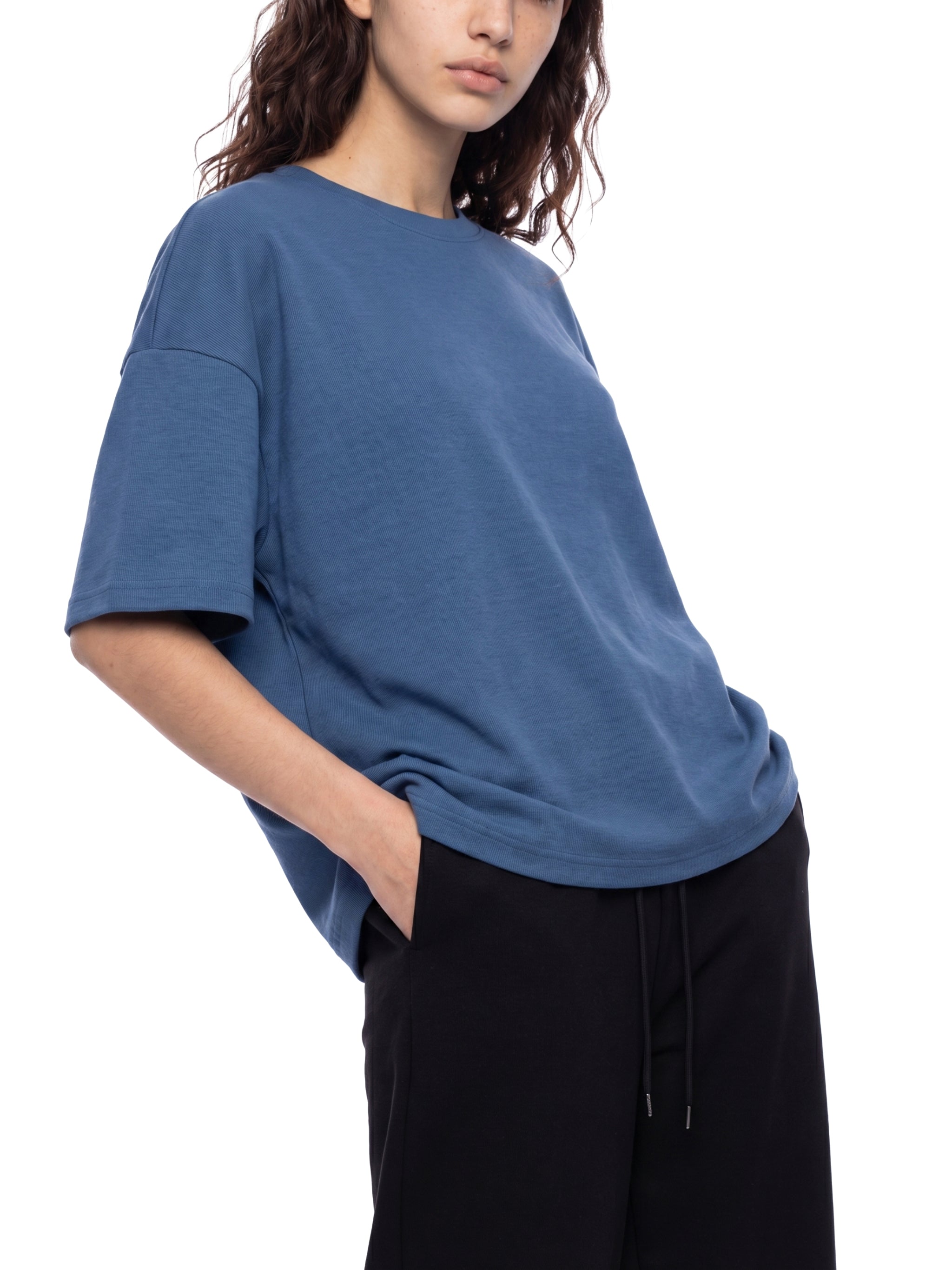 Unisex Waffle Boxy T-Shirt – Oversized Textured Streetwear Tee