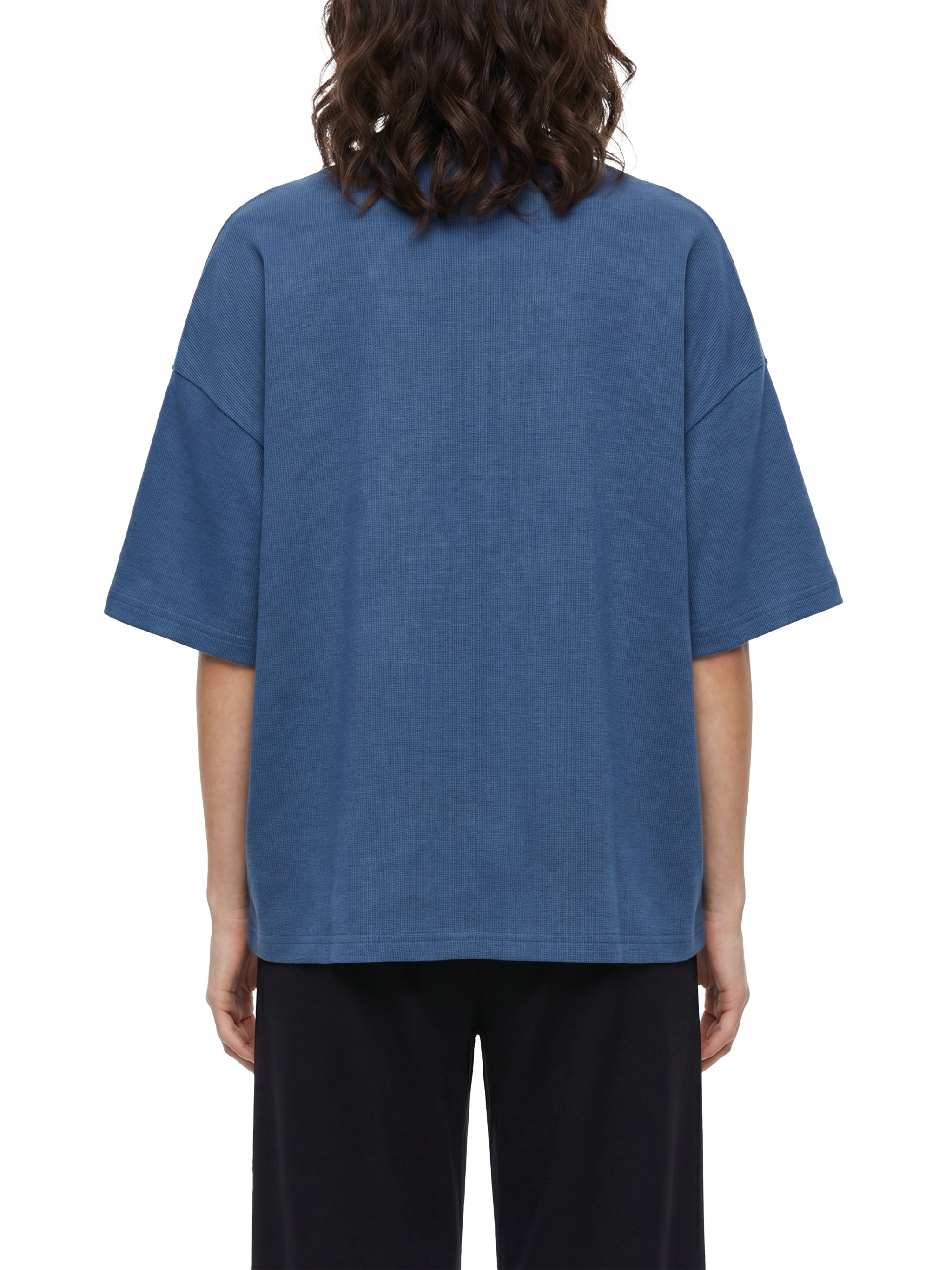 Unisex Waffle Boxy T-Shirt – Oversized Textured Streetwear Tee