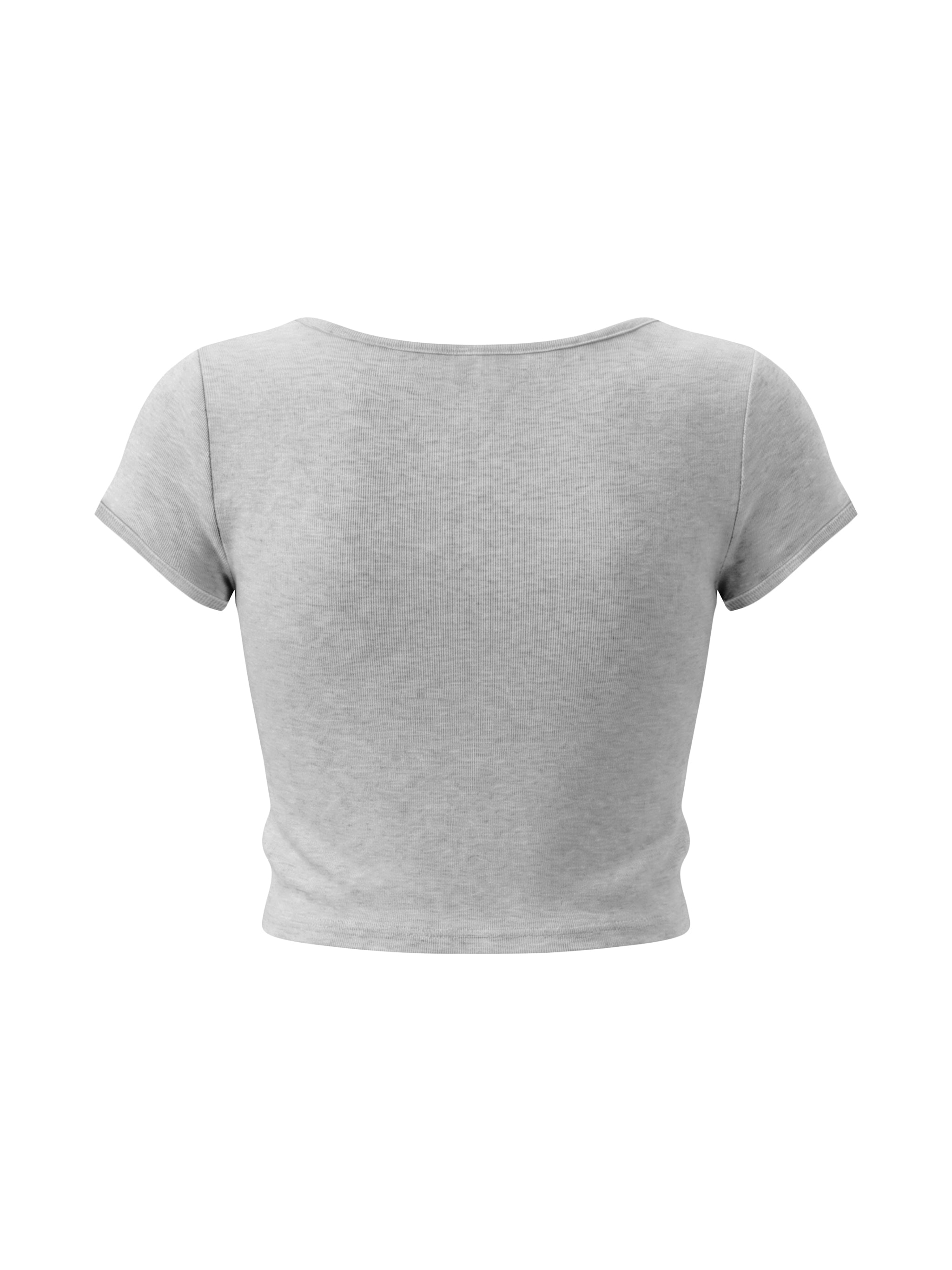 Women's Slim Cap Sleeve Crop T-Shirt – Fitted Everyday Essential Top