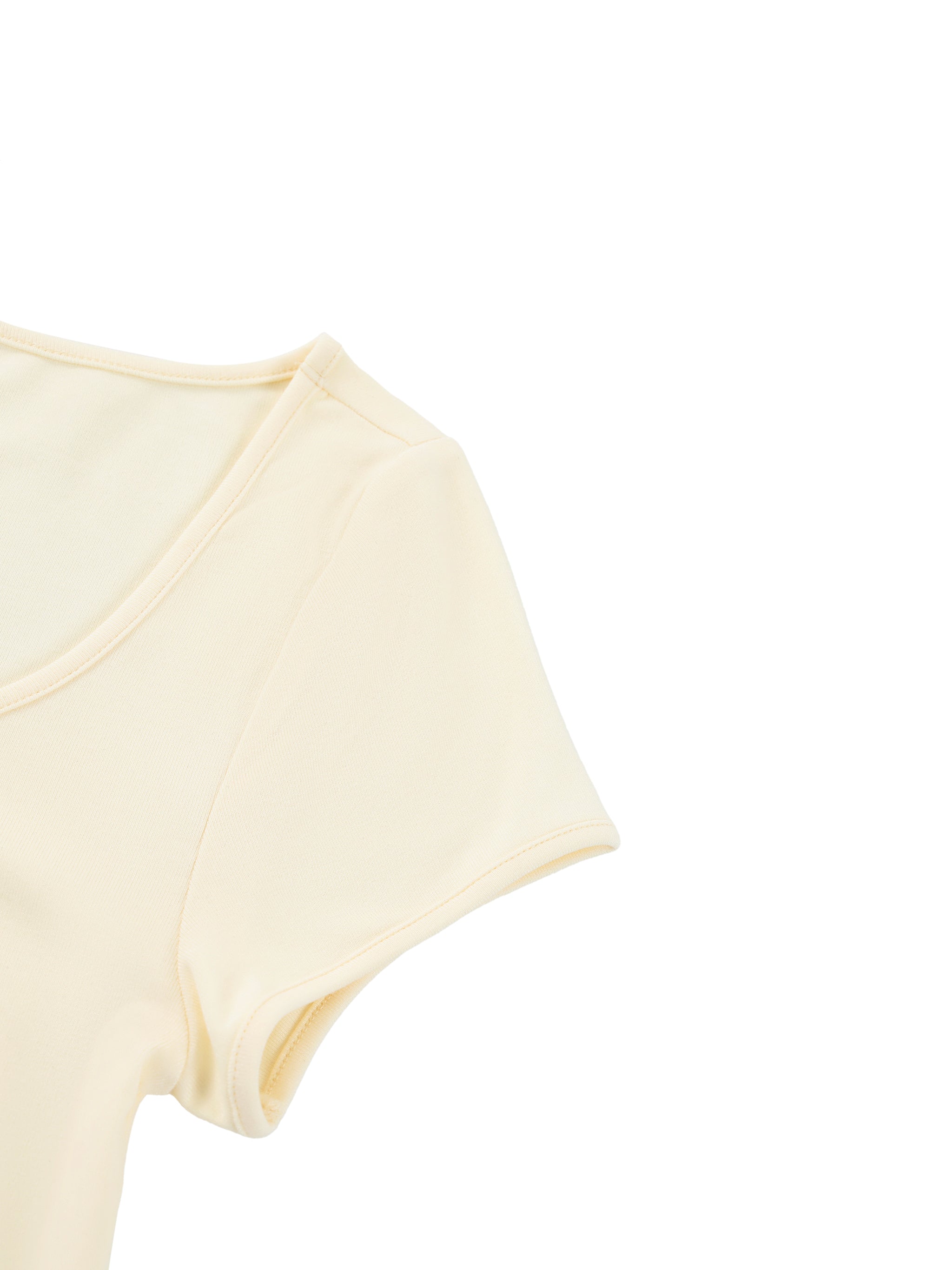 Women's Slim Cap Sleeve Crop T-Shirt – Fitted Everyday Essential Top