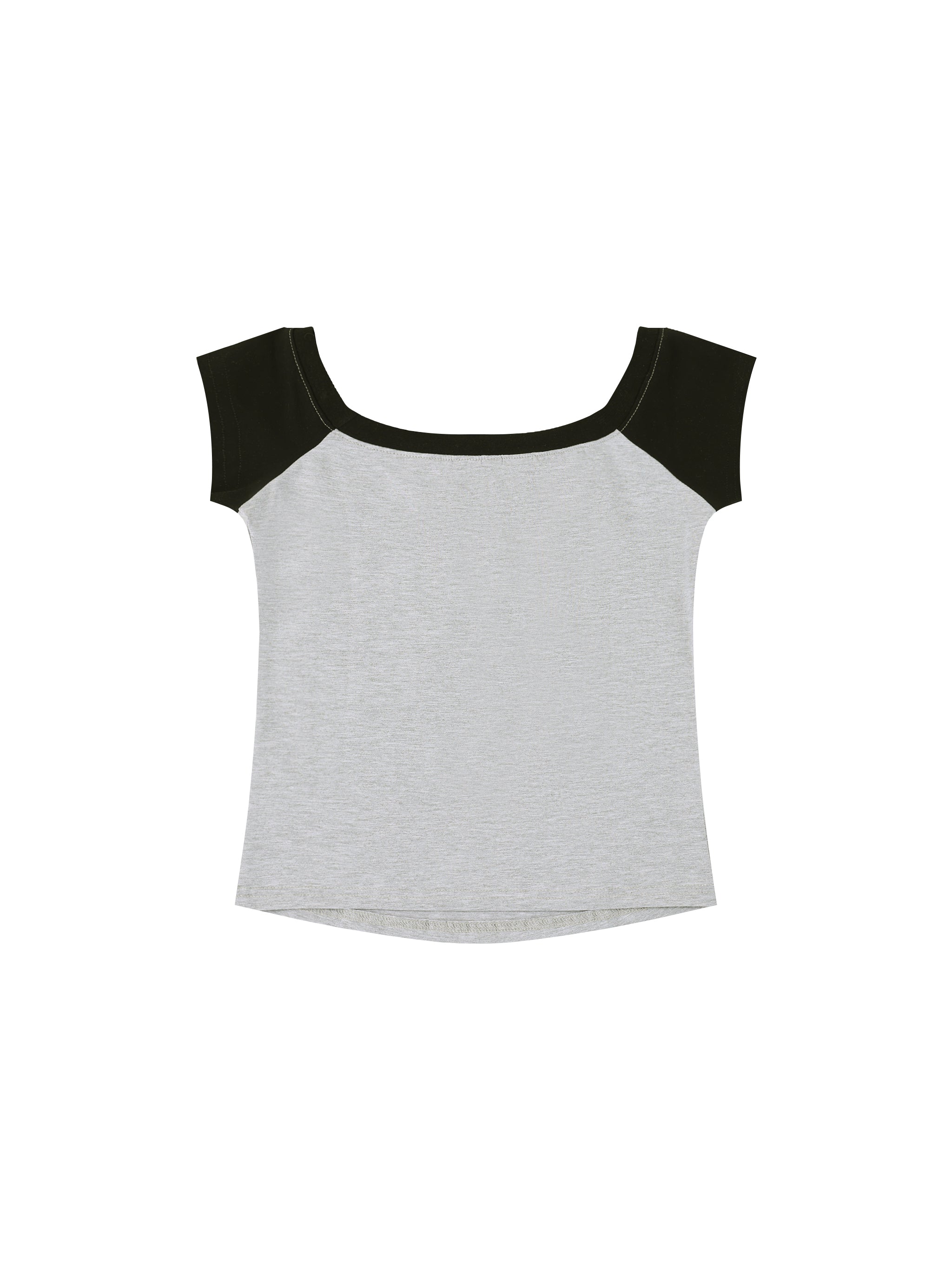 Women's Off-the-Shoulder Crop T-Shirt – Slim Fit Casual Fashion Top