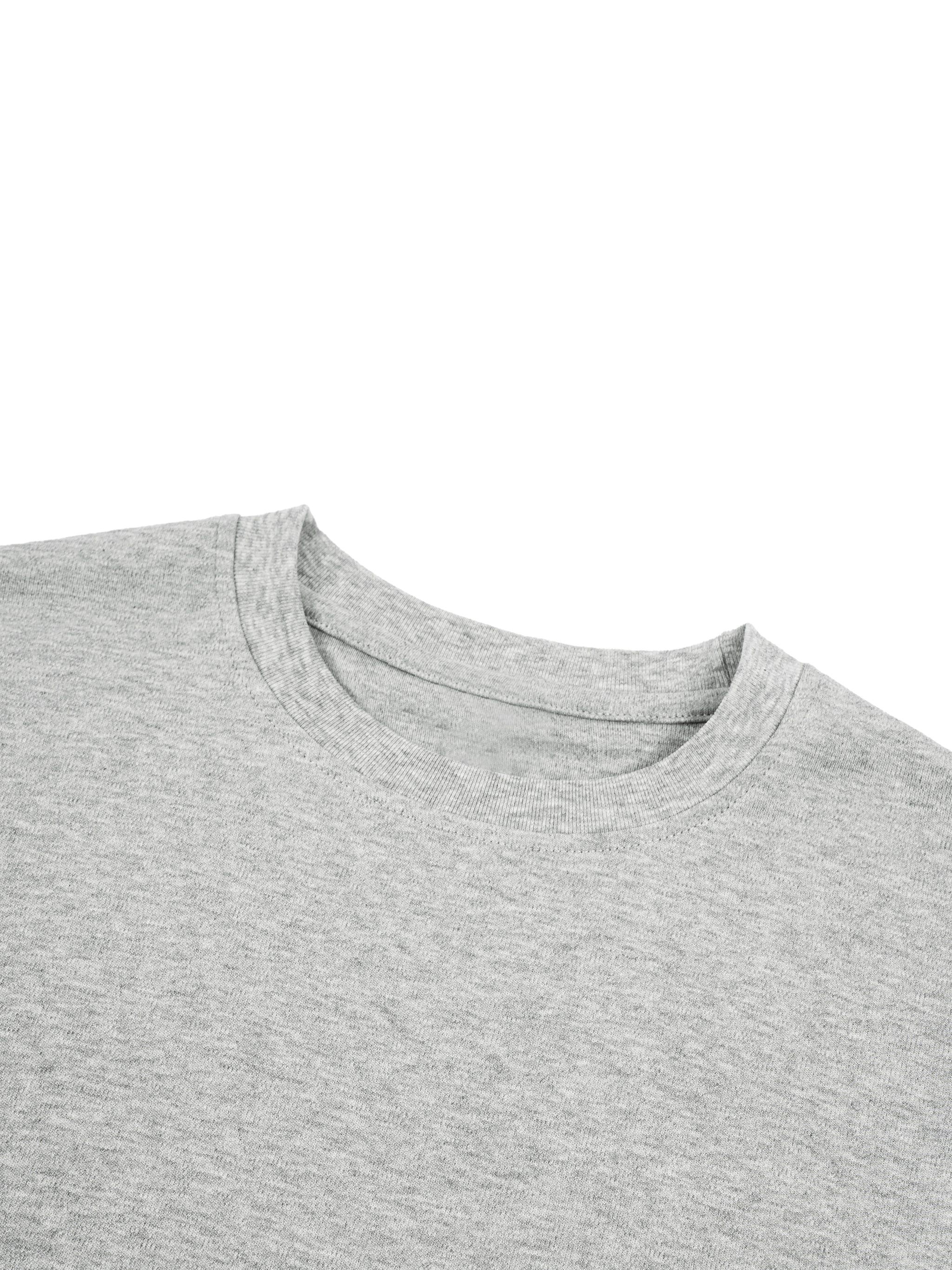 Kids' Drop Shoulder Long Sleeve T-Shirt – Oversized Cotton Casual Tee