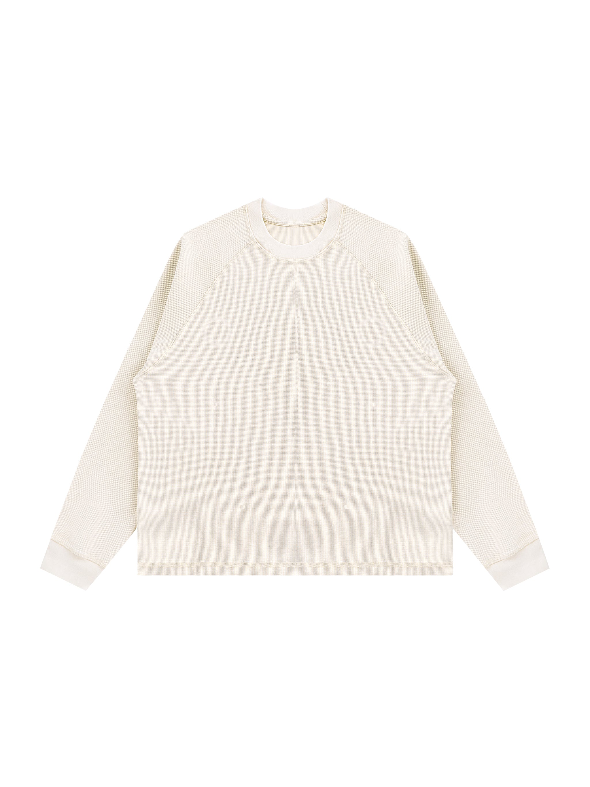 Unisex Vintage Wash Boxy Waffle T-Shirt – Oversized Textured Streetwear Tee