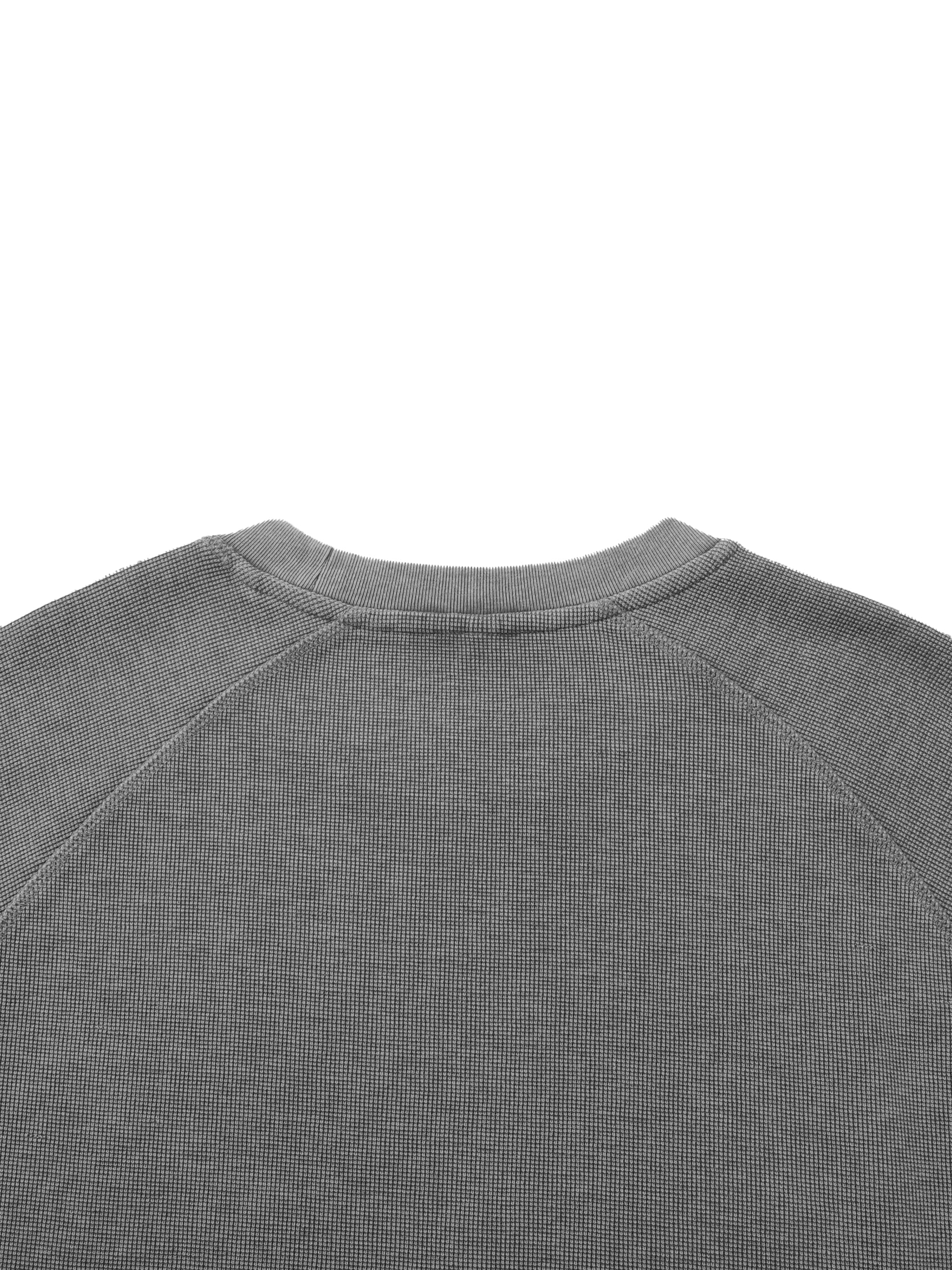 Unisex Vintage Wash Boxy Waffle T-Shirt – Oversized Textured Streetwear Tee