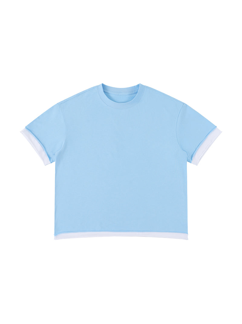 Unisex Boxy Color Block T-Shirt – Oversized Premium Streetwear Tee