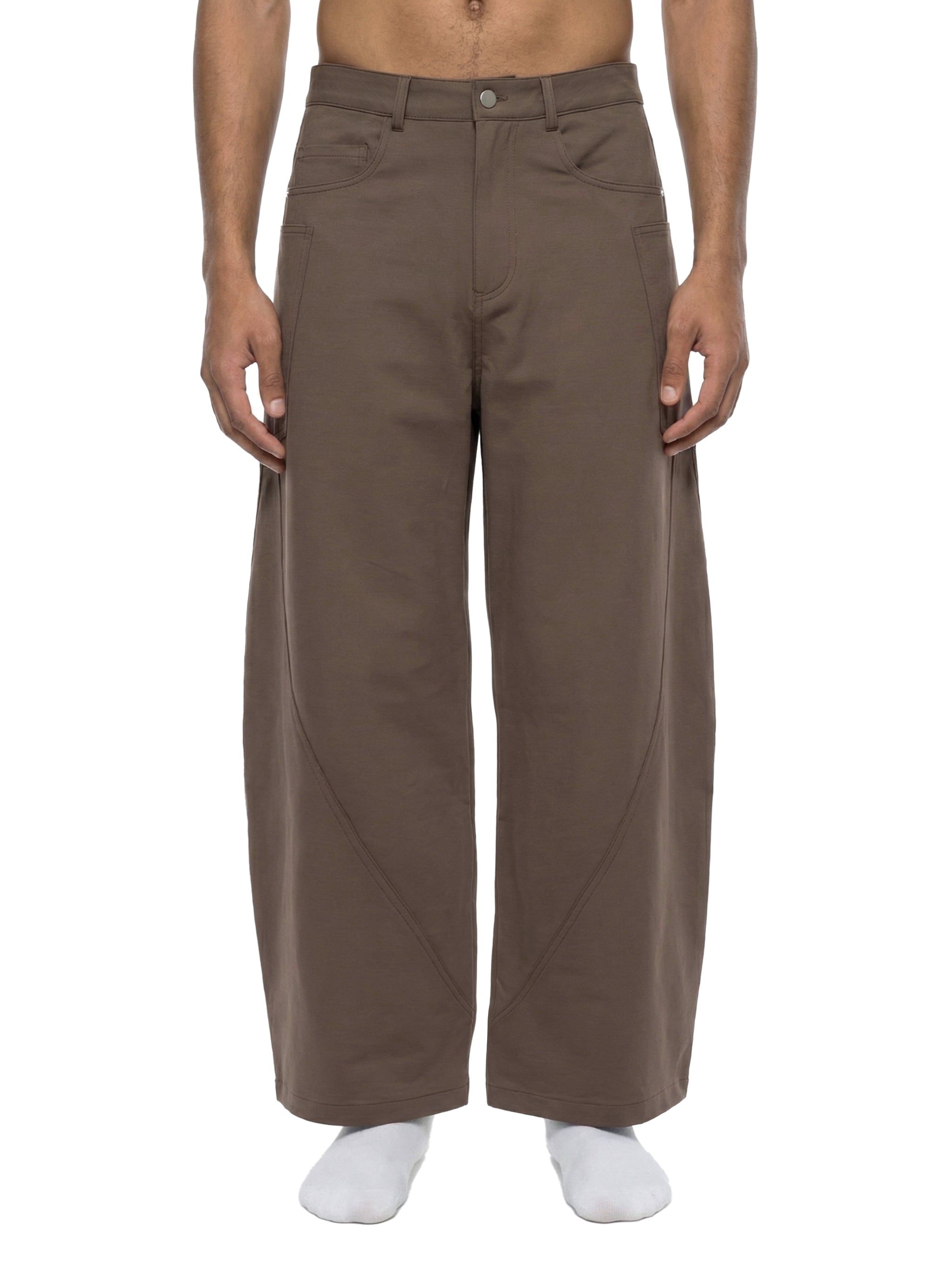 Men's Barrel Leg Pants – Relaxed Fit Premium Casual Trousers