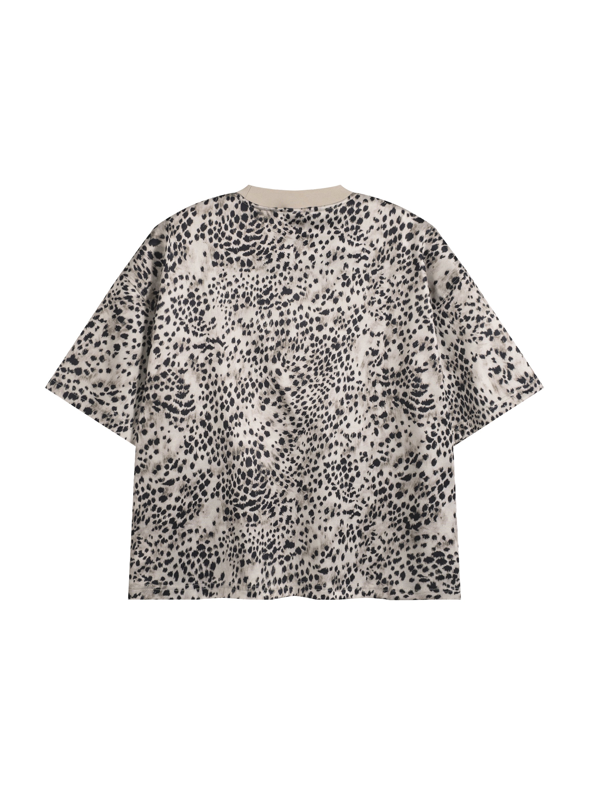 Unisex Leopard Print Boxy T-Shirt – Oversized Premium Streetwear Tee