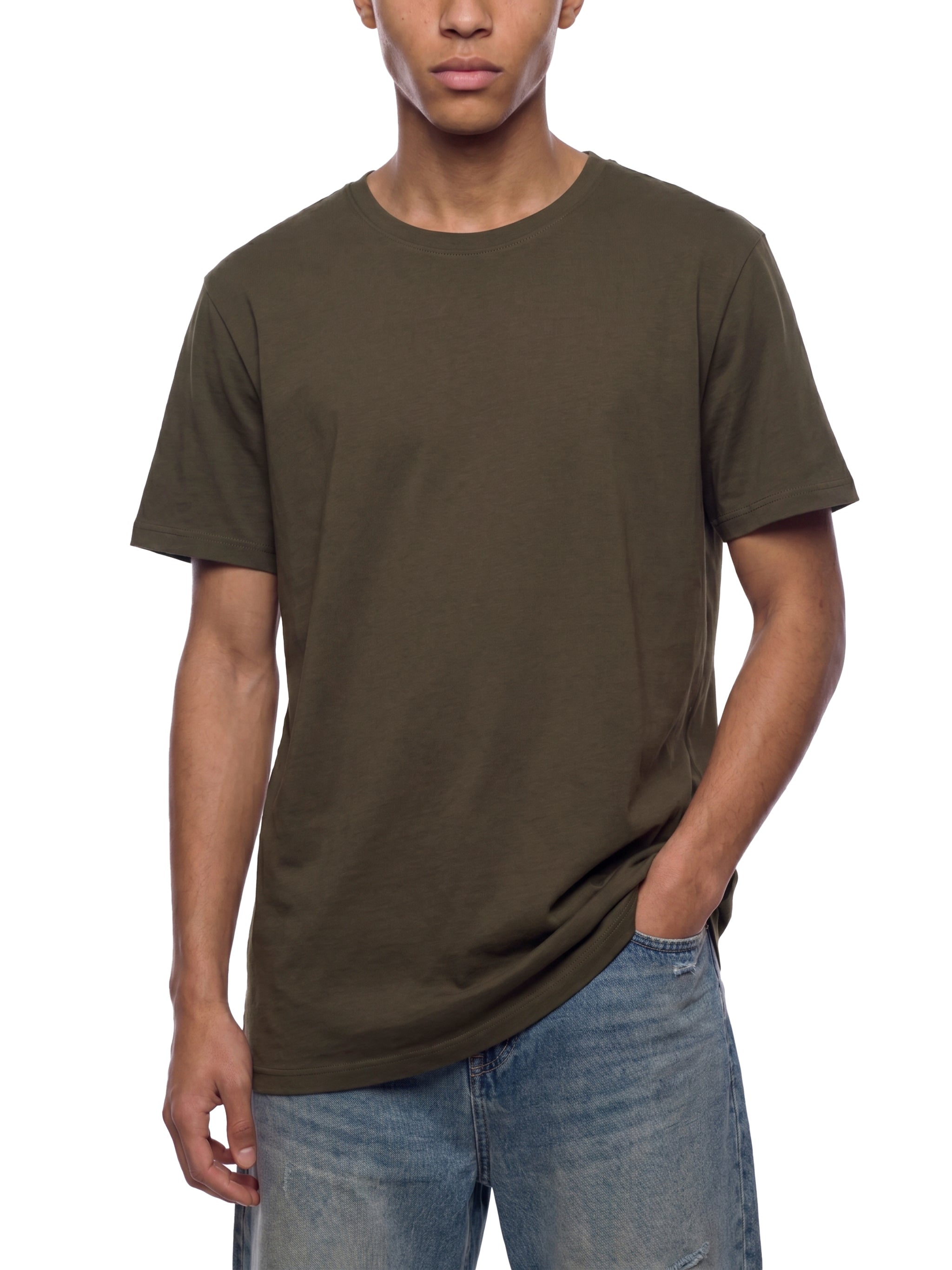 Men's Solid Color Regular Fit T-Shirt – Premium Everyday Cotton Crew Neck Tee