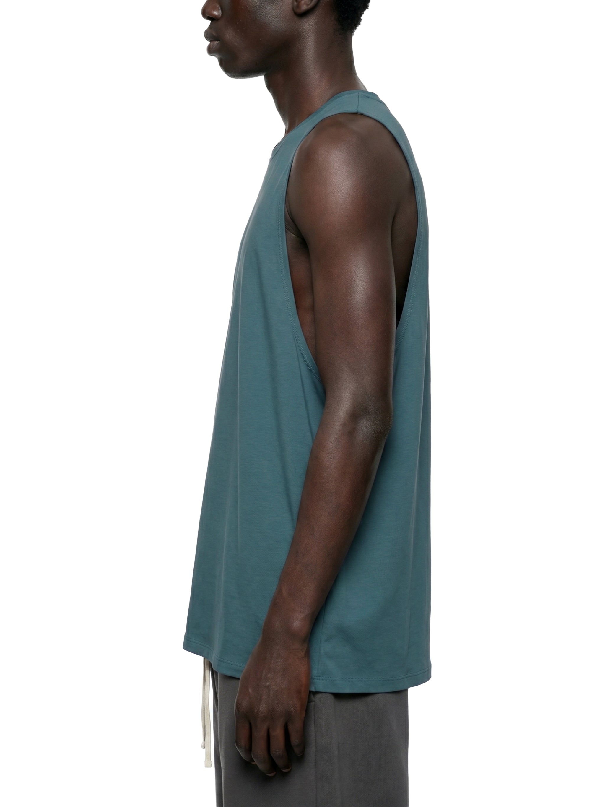 Men's Solid Color Crew Neck Tank Top – Premium Sleeveless Cotton Muscle Tee