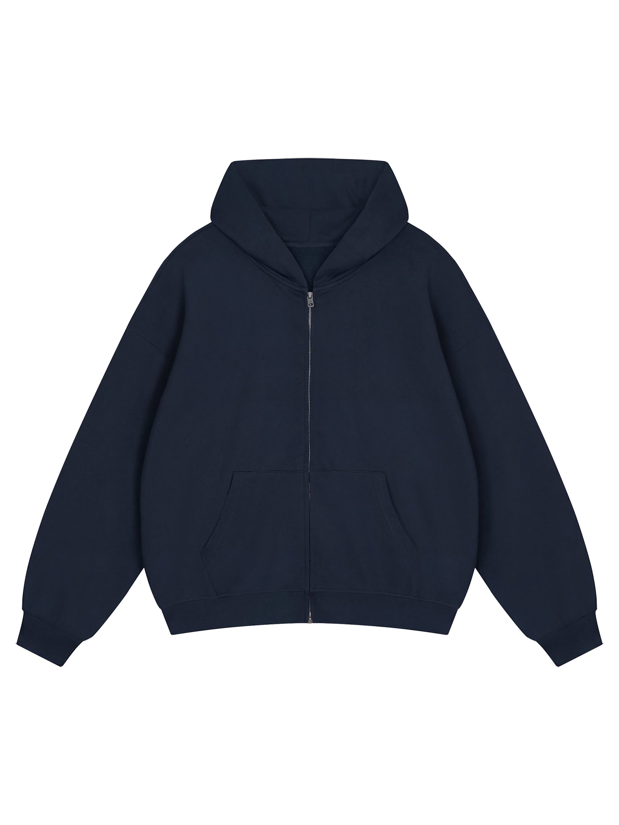 Unisex Loose Fit Full-Zip Hoodie – Premium Casual Streetwear Sweatshirt