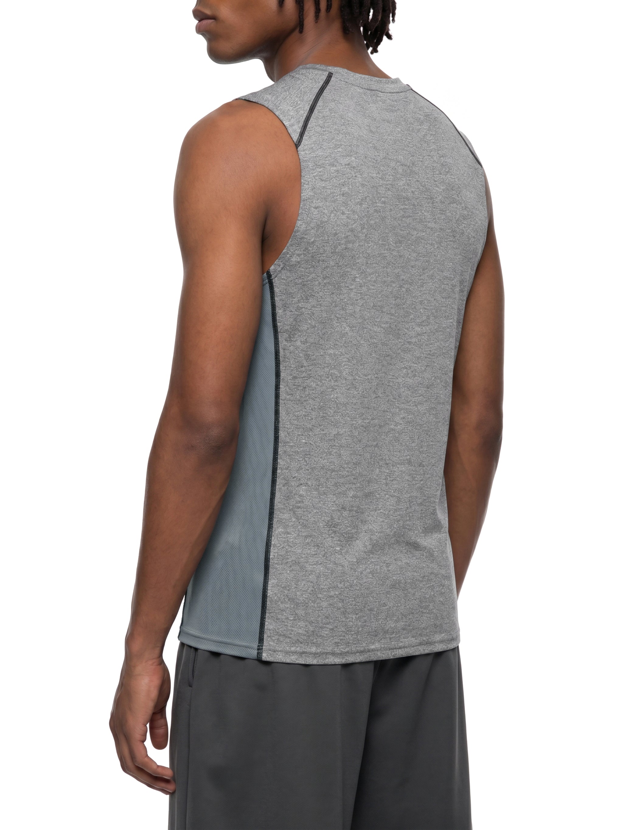 Men's Slim Fit Topstitch Tank Top – Premium Athletic Sleeveless Shirt