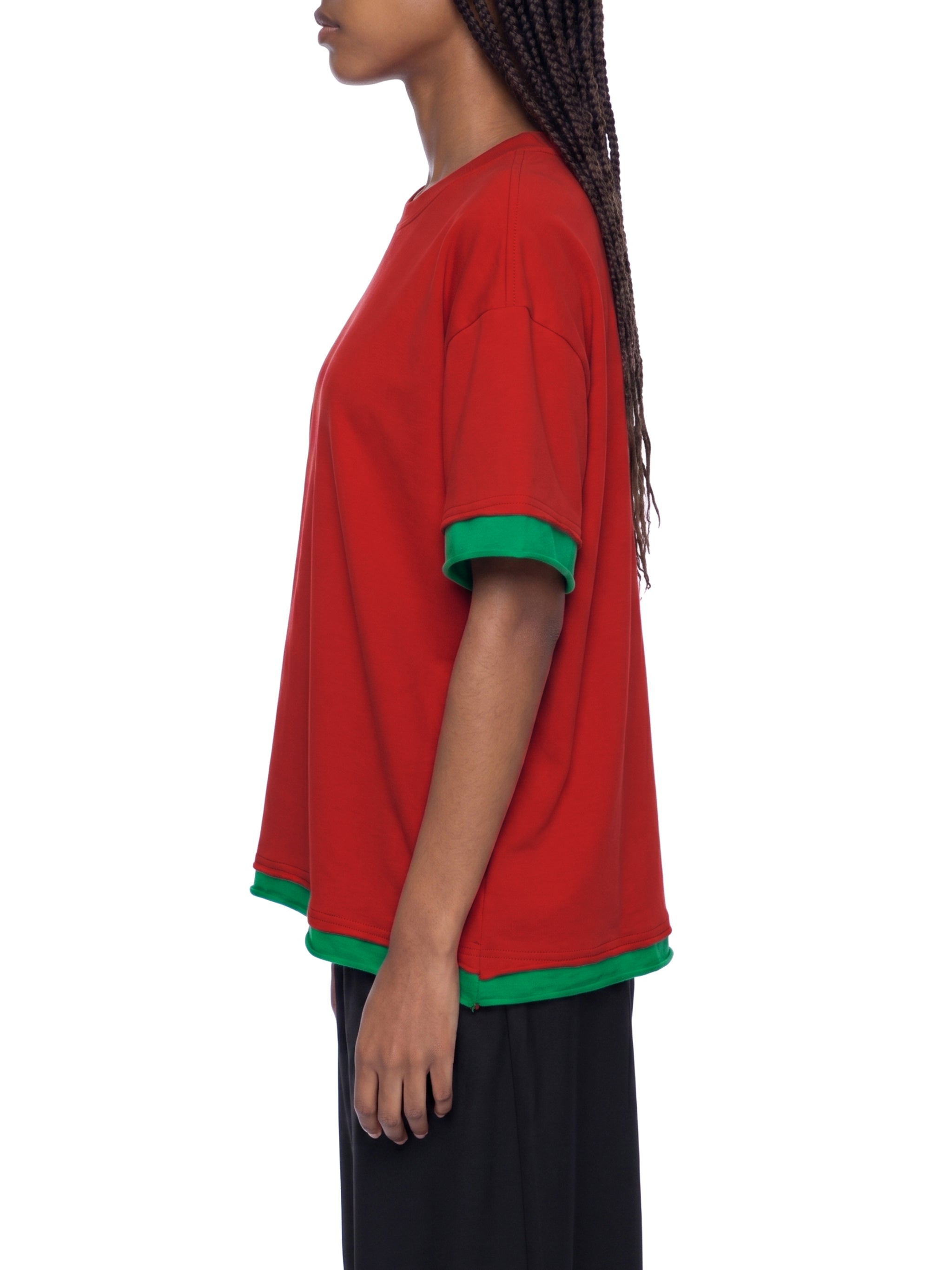 Unisex Boxy Color Block T-Shirt – Oversized Premium Streetwear Tee