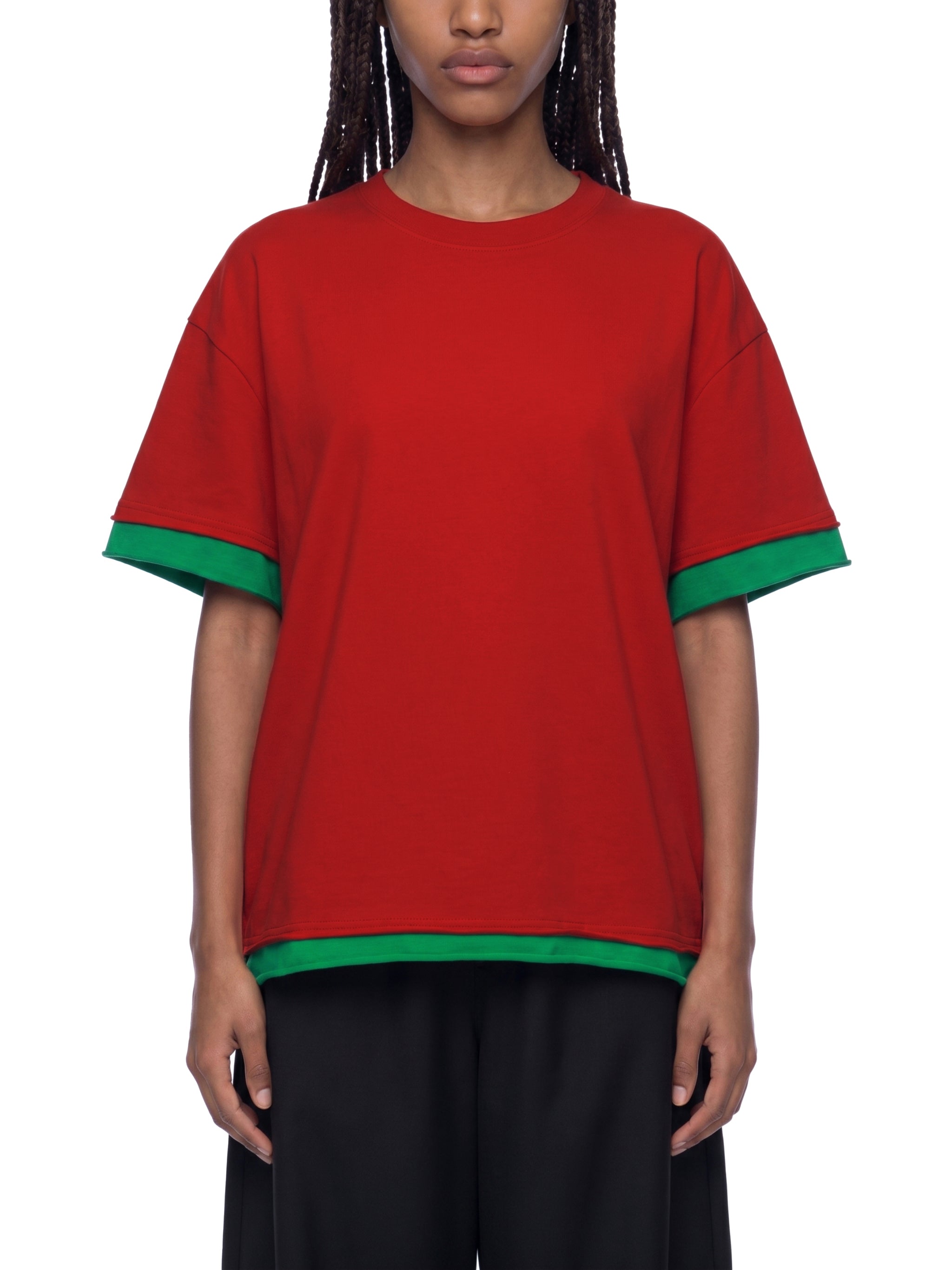 Unisex Boxy Color Block T-Shirt – Oversized Premium Streetwear Tee