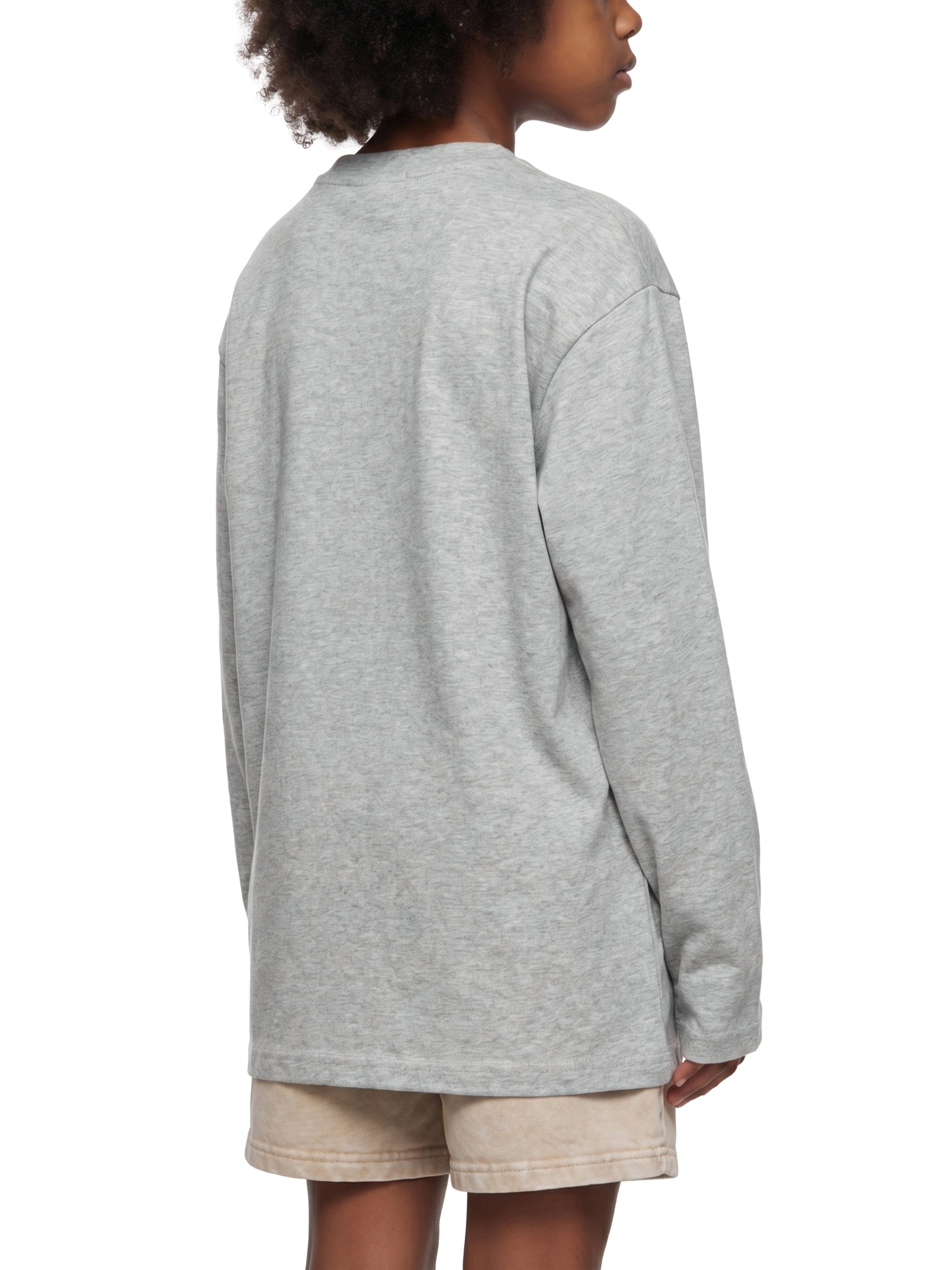 Kids' Drop Shoulder Long Sleeve T-Shirt – Oversized Cotton Casual Tee