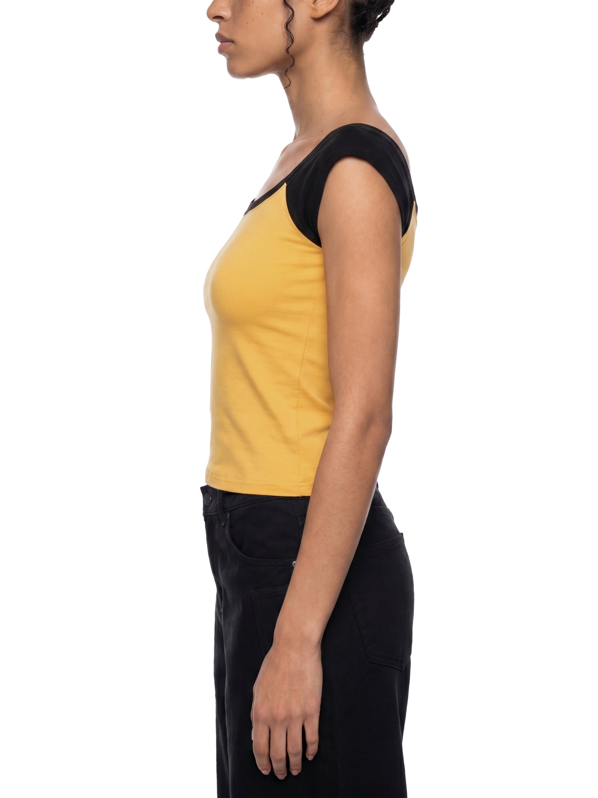 Women's Off-the-Shoulder Crop T-Shirt – Slim Fit Casual Fashion Top