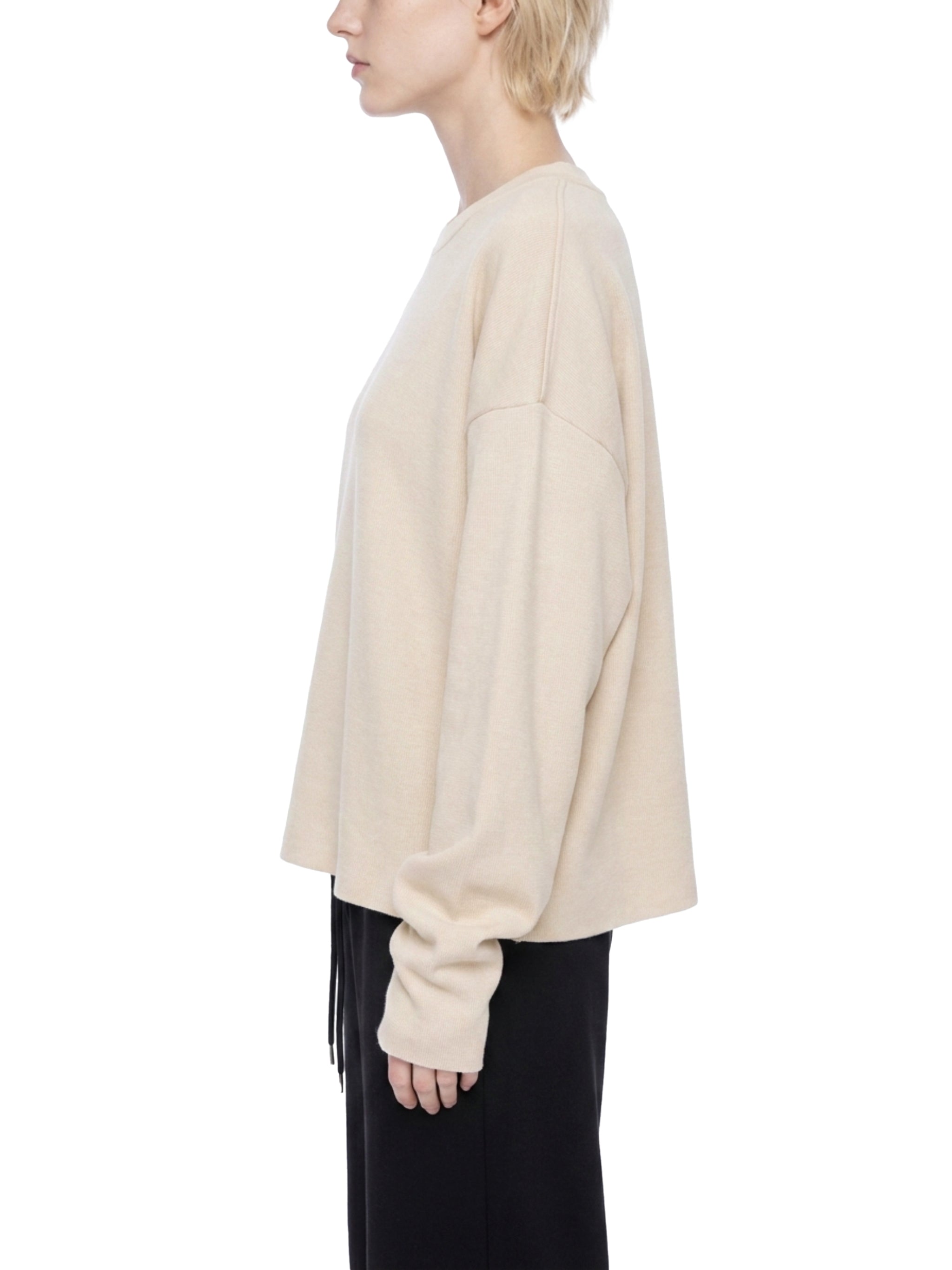 Unisex Vintage Wash Boxy Waffle Raw Edge T-Shirt – Oversized Premium Streetwear Tee