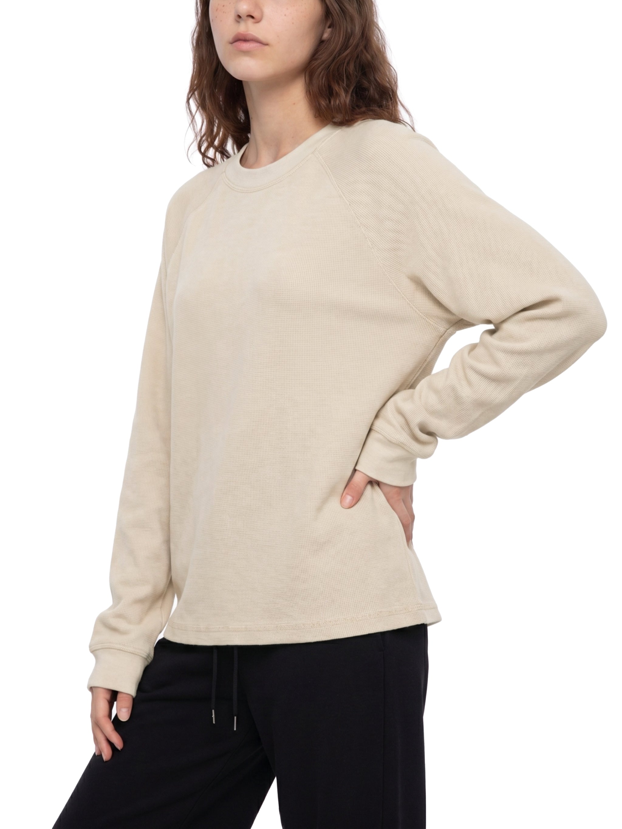 Unisex Vintage Wash Boxy Waffle T-Shirt – Oversized Textured Streetwear Tee