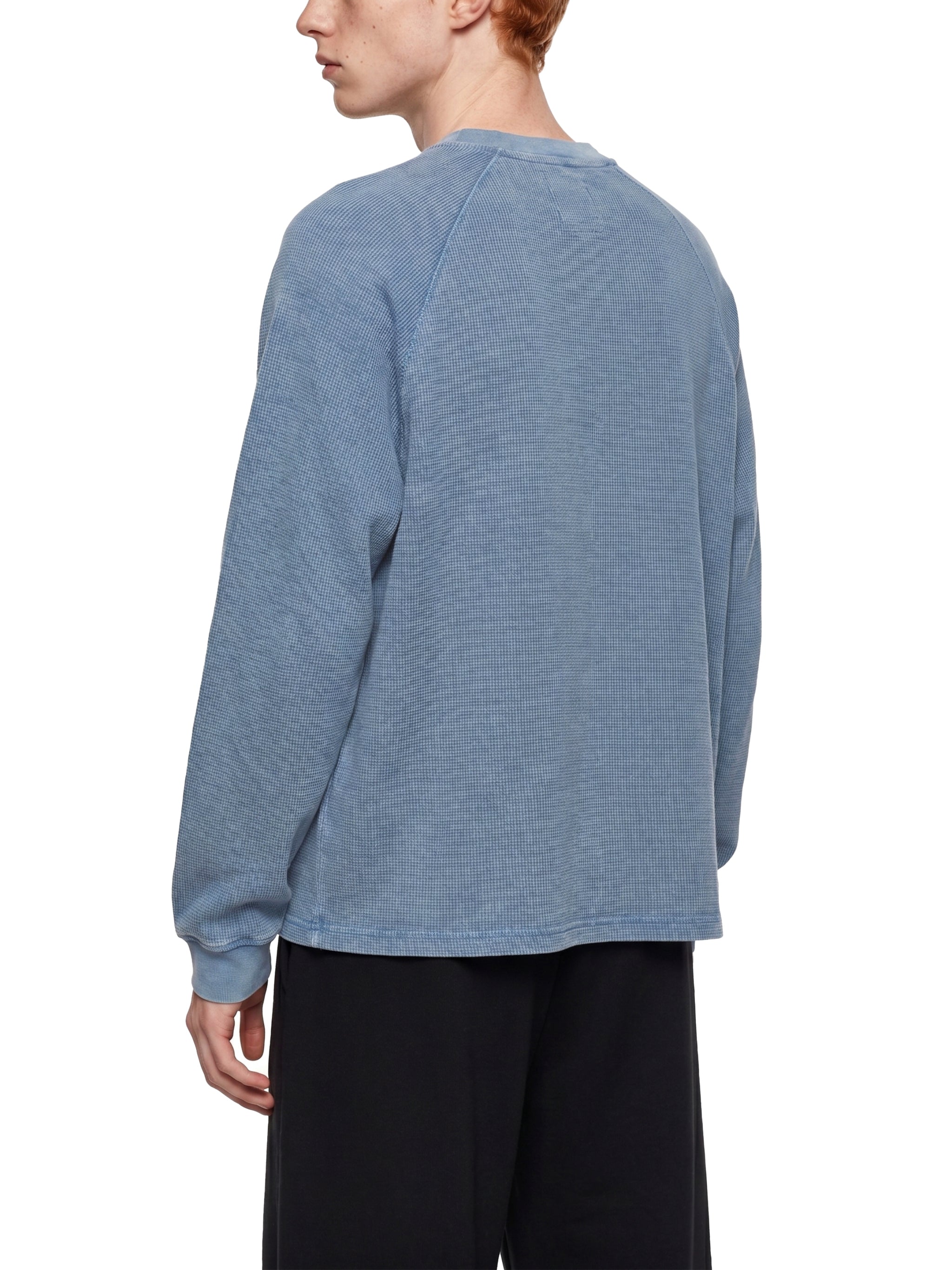 Unisex Vintage Wash Boxy Waffle T-Shirt – Oversized Textured Streetwear Tee