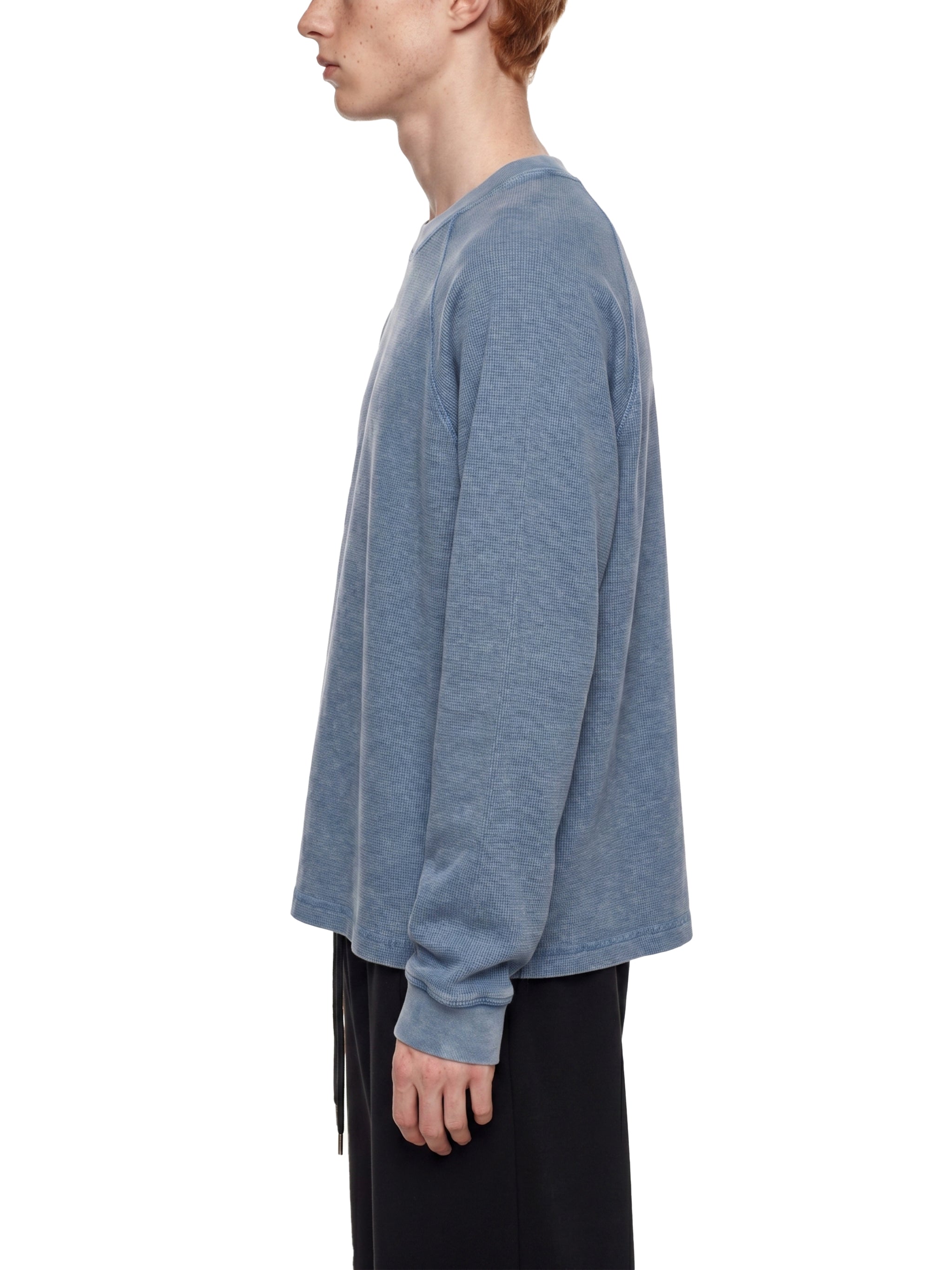 Unisex Vintage Wash Boxy Waffle T-Shirt – Oversized Textured Streetwear Tee