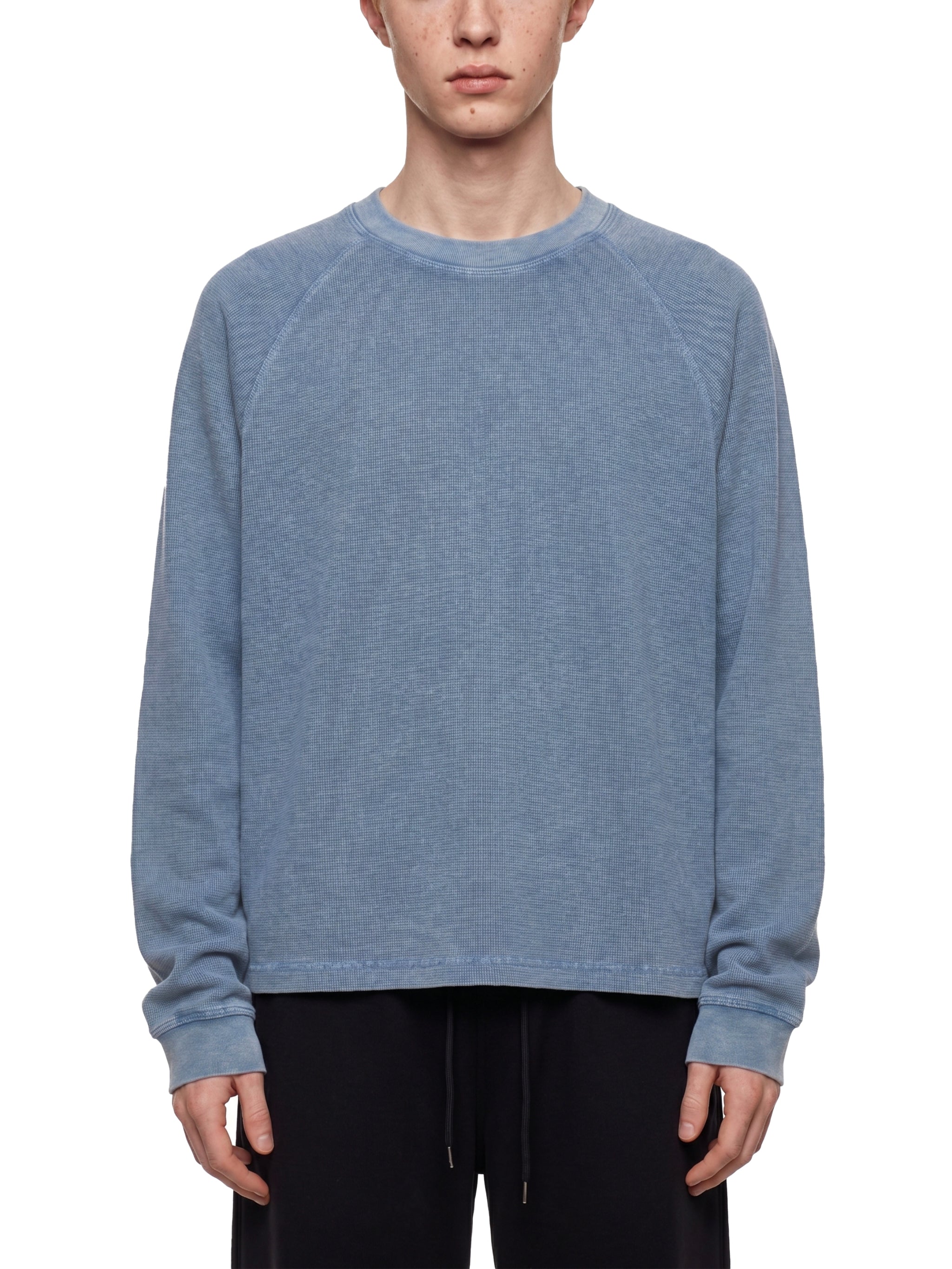 Unisex Vintage Wash Boxy Waffle T-Shirt – Oversized Textured Streetwear Tee