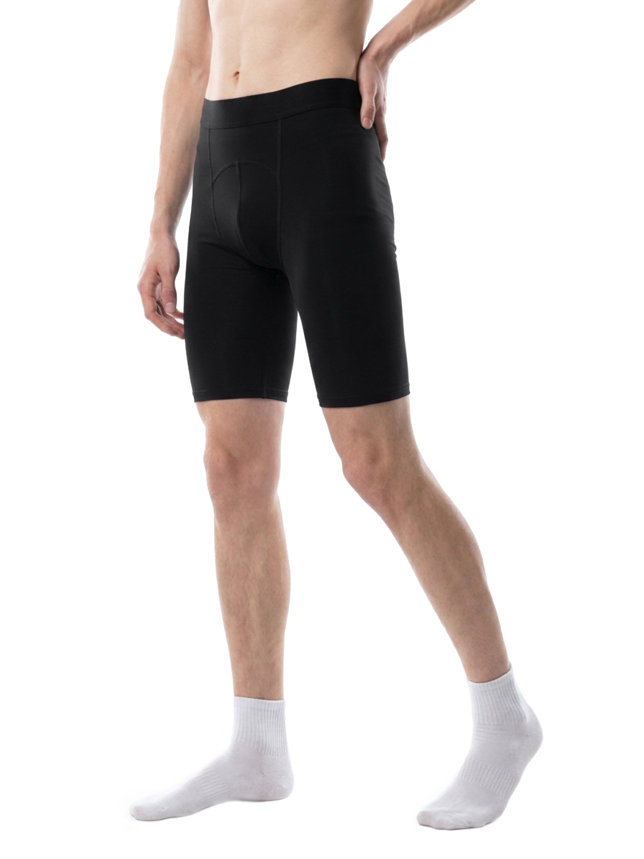 Men's Performance Compression Cycling Shorts – Tight Fit Training Shorts