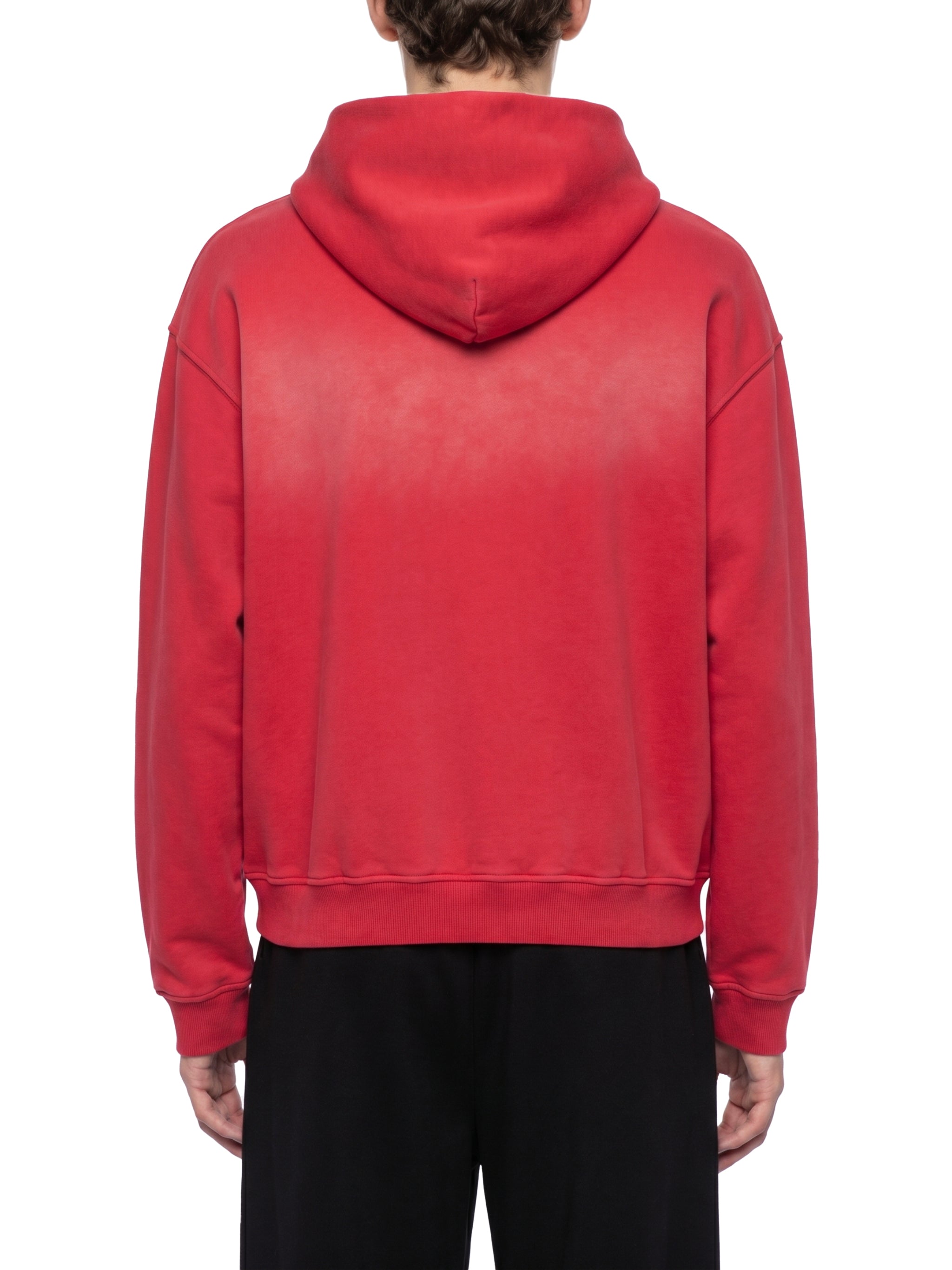 Unisex Vintage Sunfade Two-Way Zip Boxy Fleece Hoodie – Oversized Heavyweight Hoodie