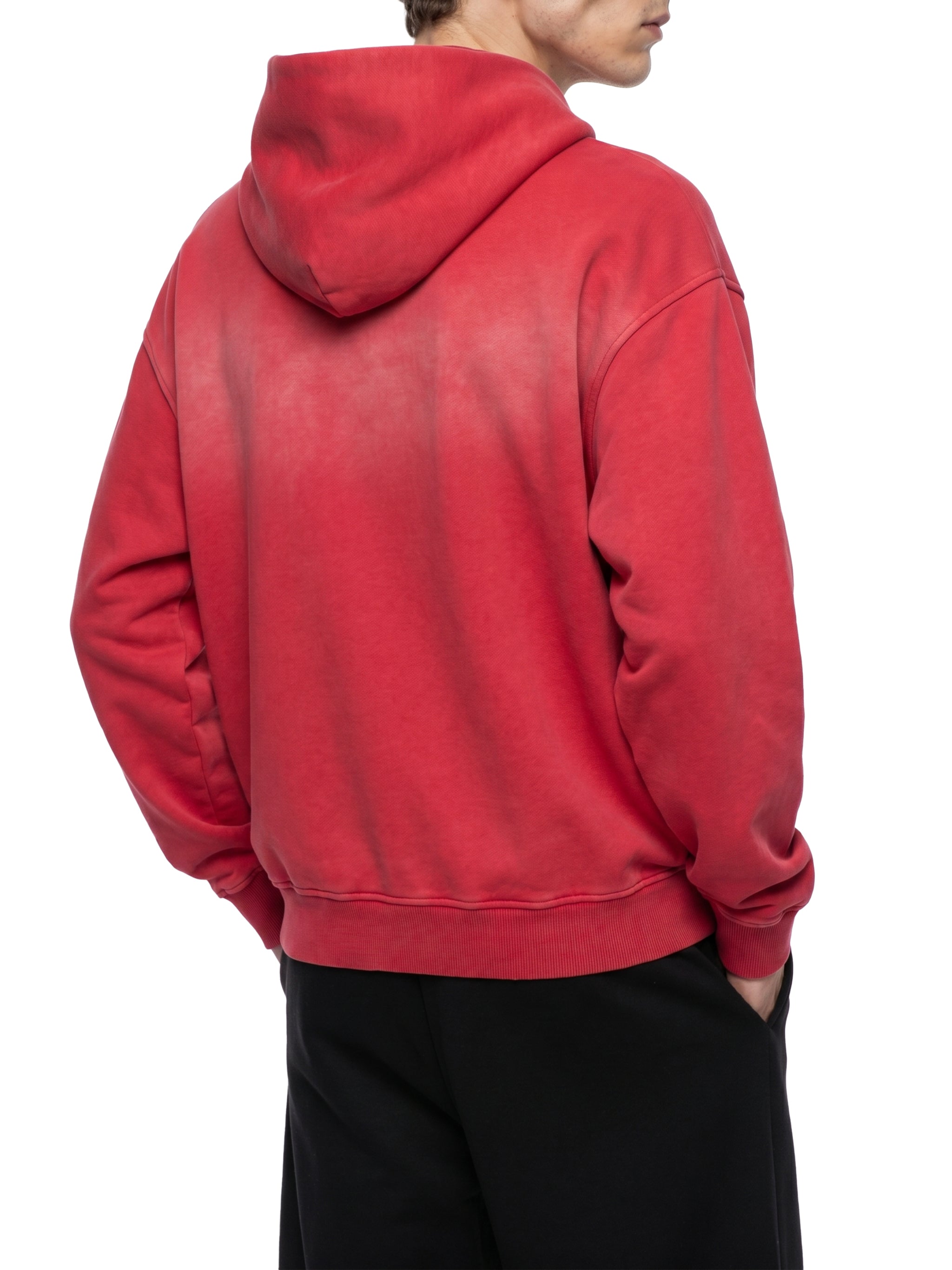 Unisex Vintage Sunfade Two-Way Zip Boxy Fleece Hoodie – Oversized Heavyweight Hoodie