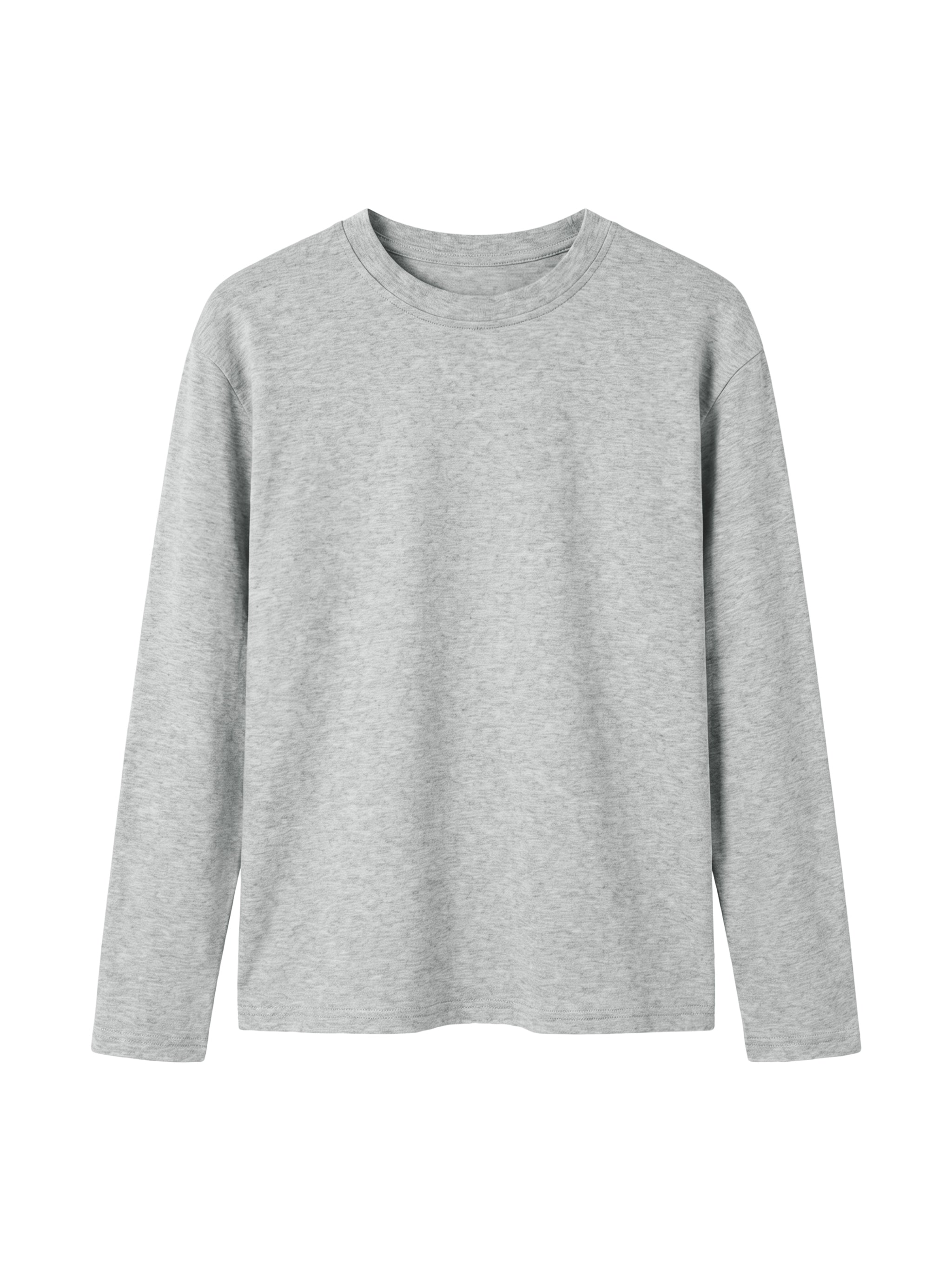 Kids' Drop Shoulder Long Sleeve T-Shirt – Oversized Cotton Casual Tee