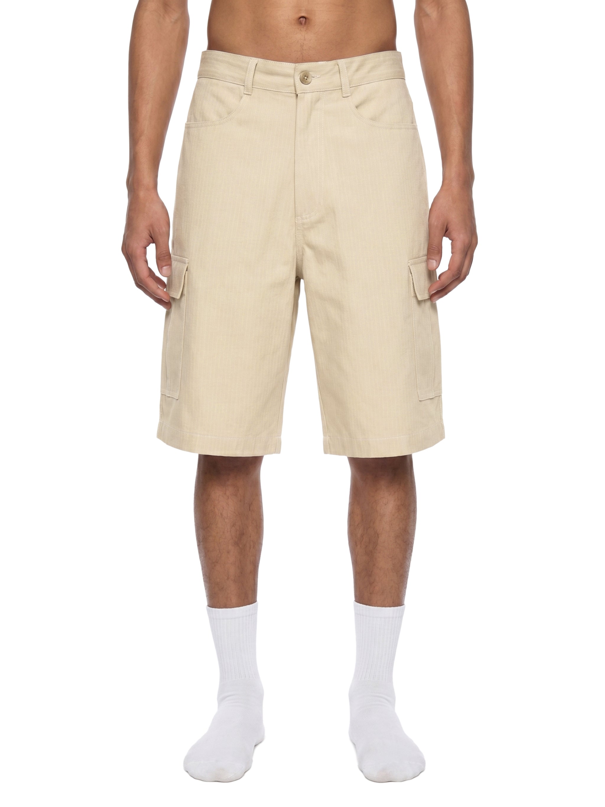 Unisex Woven Cargo Shorts – Relaxed Fit Utility Streetwear Shorts