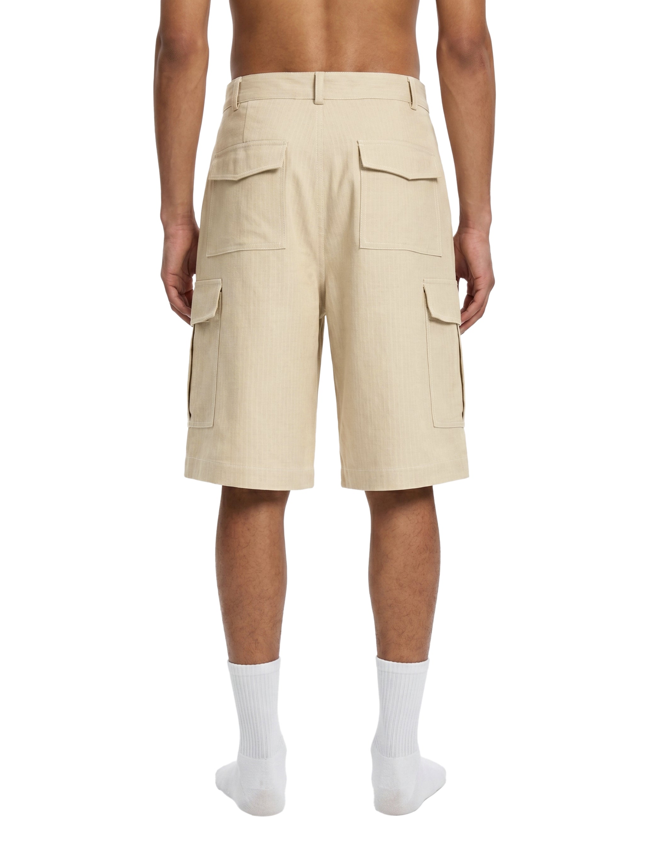 Unisex Woven Cargo Shorts – Relaxed Fit Utility Streetwear Shorts