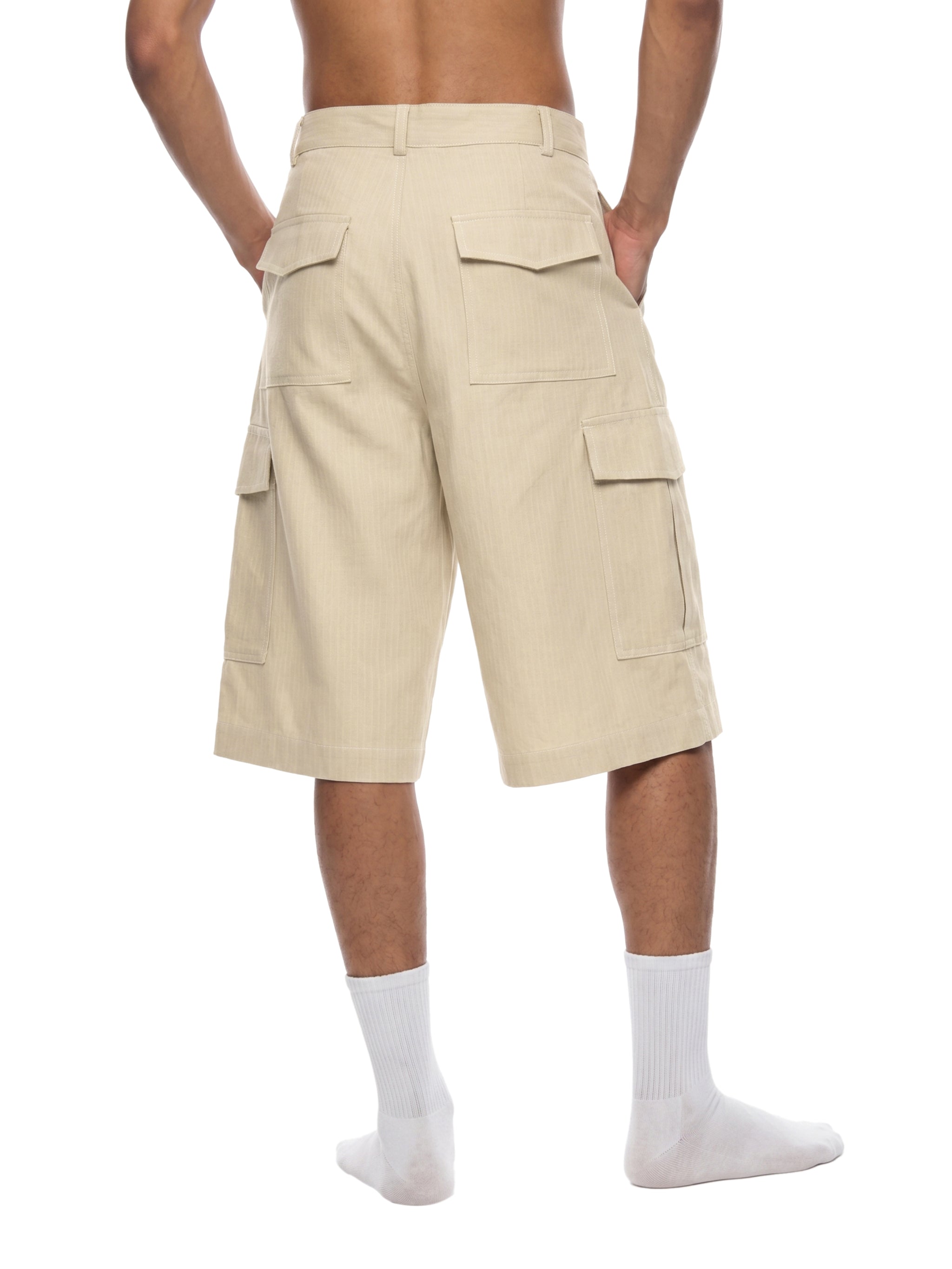 Unisex Woven Cargo Shorts – Relaxed Fit Utility Streetwear Shorts