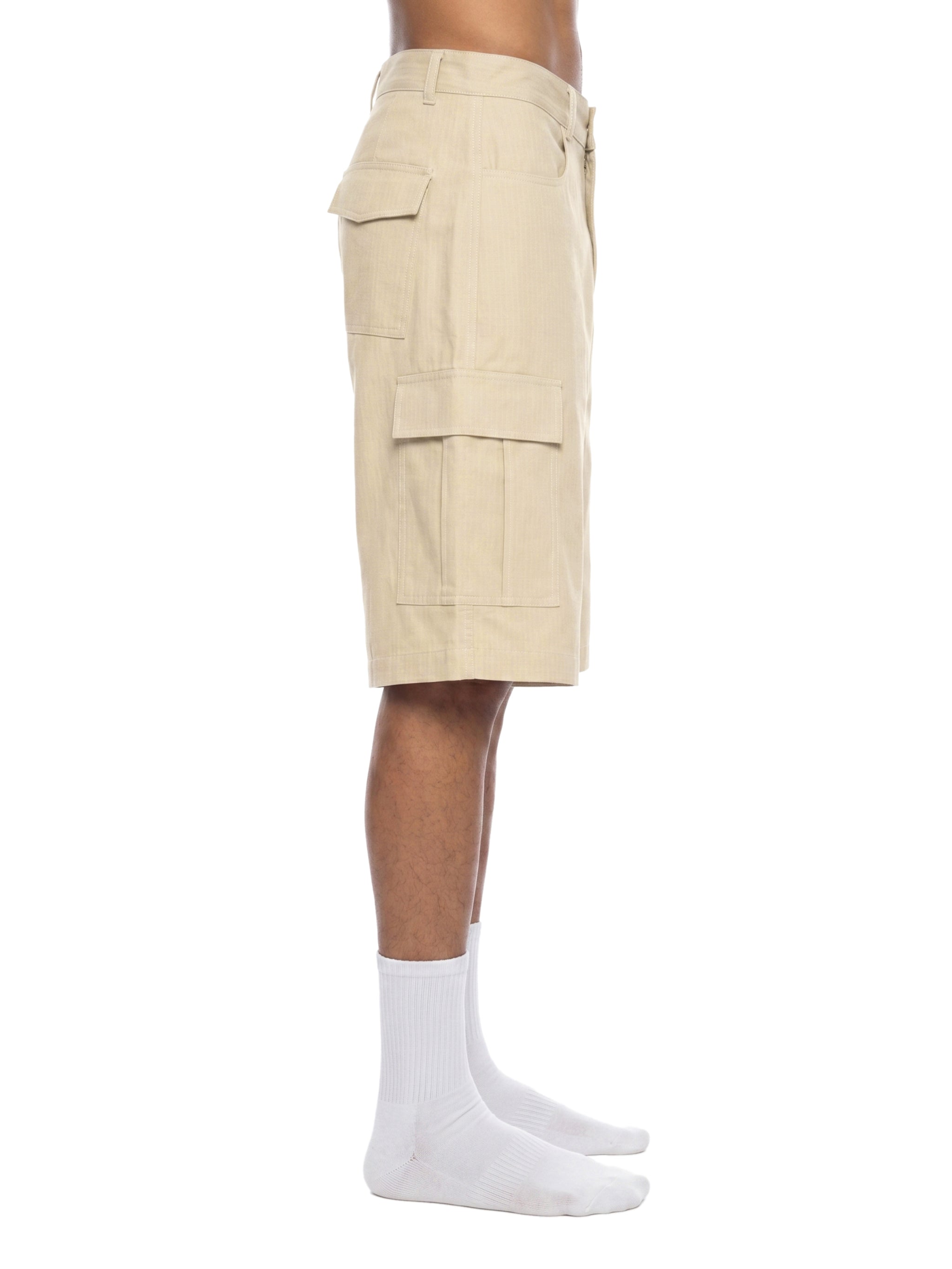 Unisex Woven Cargo Shorts – Relaxed Fit Utility Streetwear Shorts