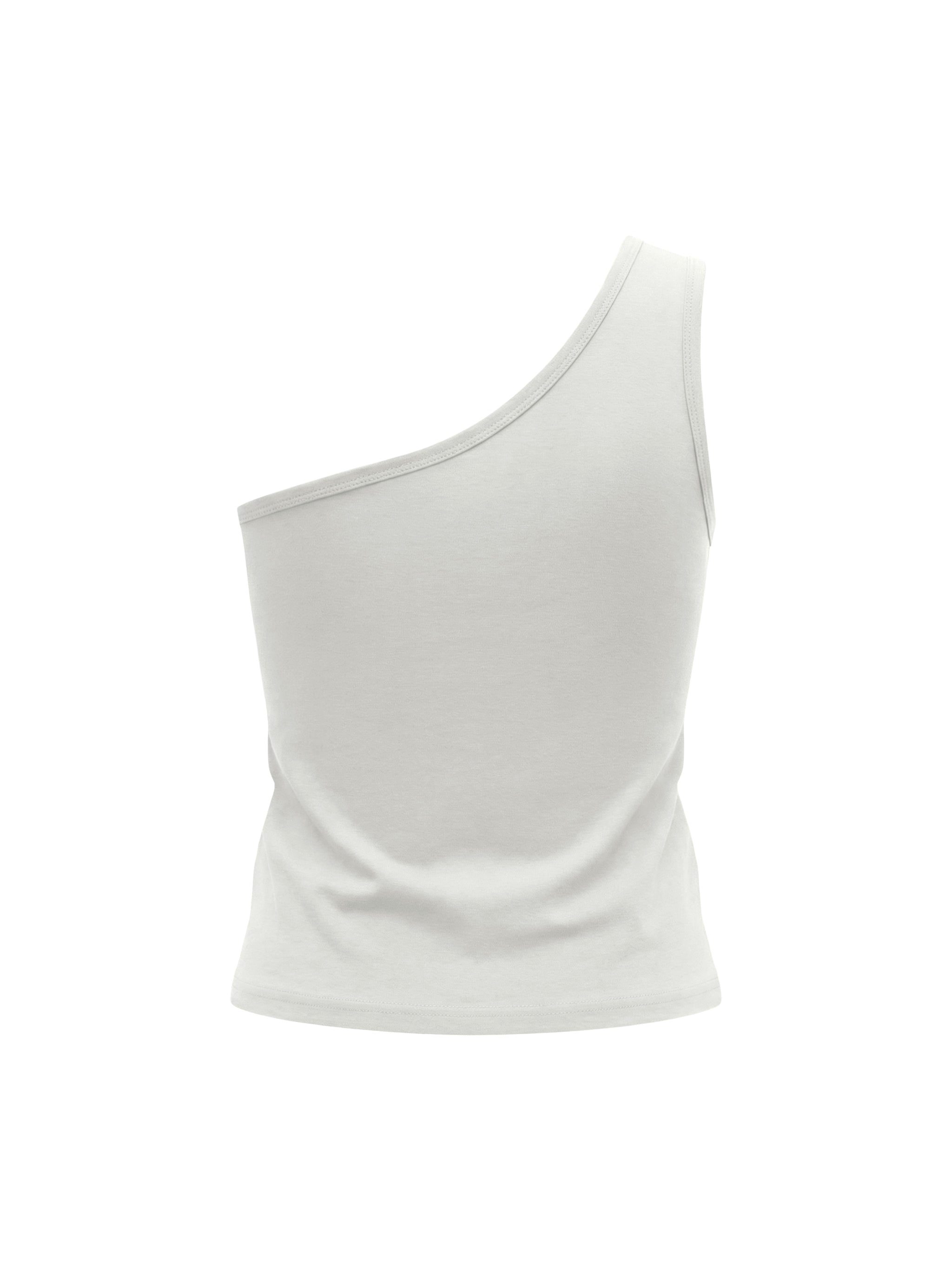 Women's One Shoulder Crop T-Shirt – Slim Fit Trendy Casual Top