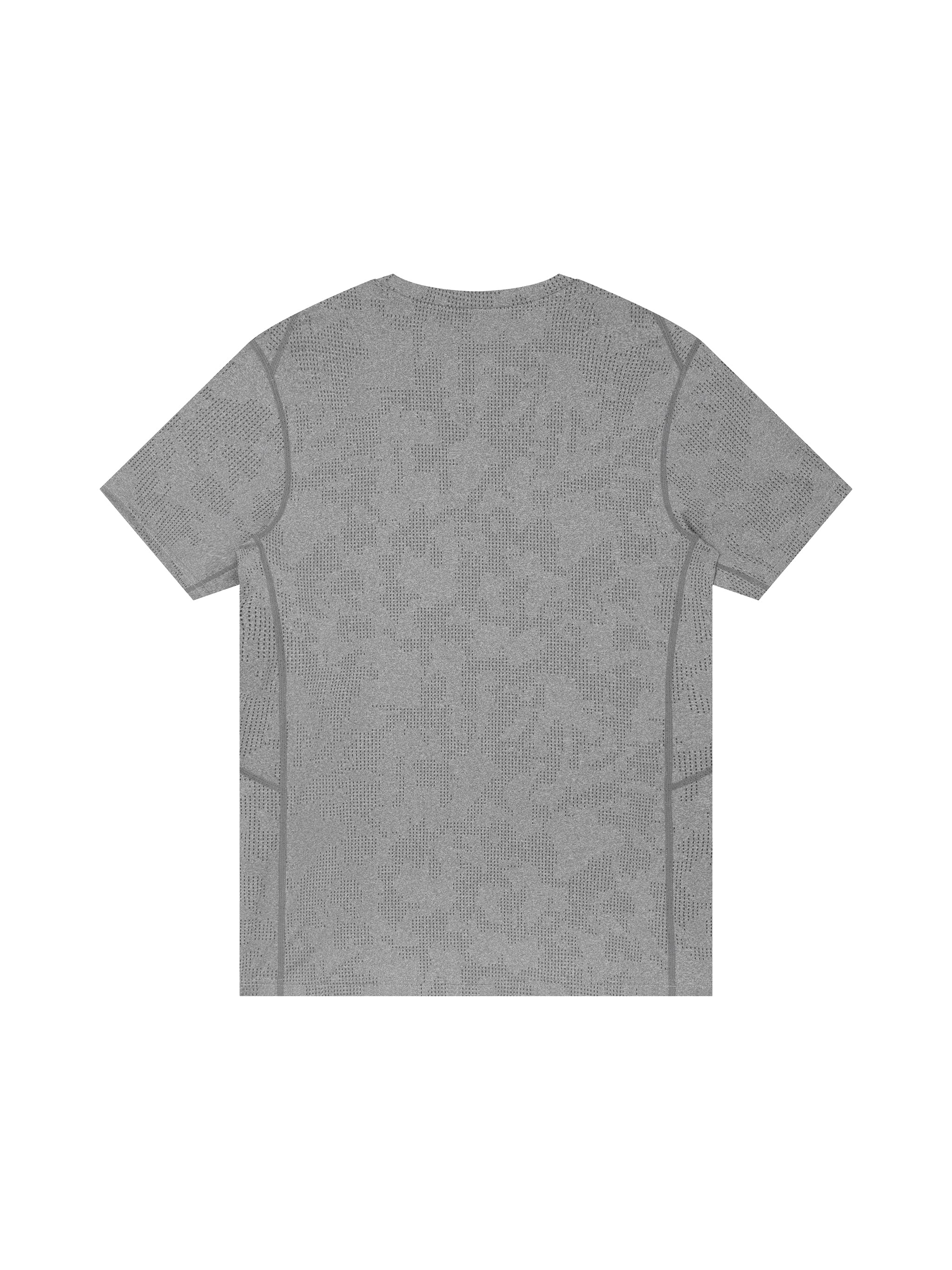 Men's Jacquard Slim Mesh T-Shirt – Breathable Performance Athletic Tee