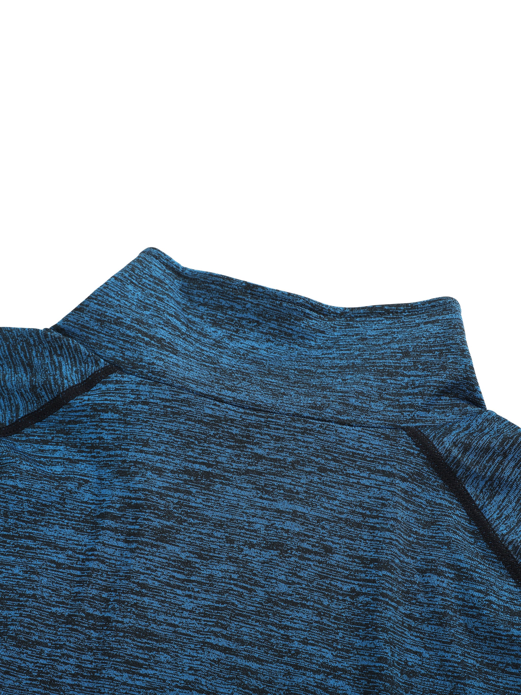 Men's Quarter-Zip Performance Long Sleeve T-Shirt – Lightweight Athletic Training Top