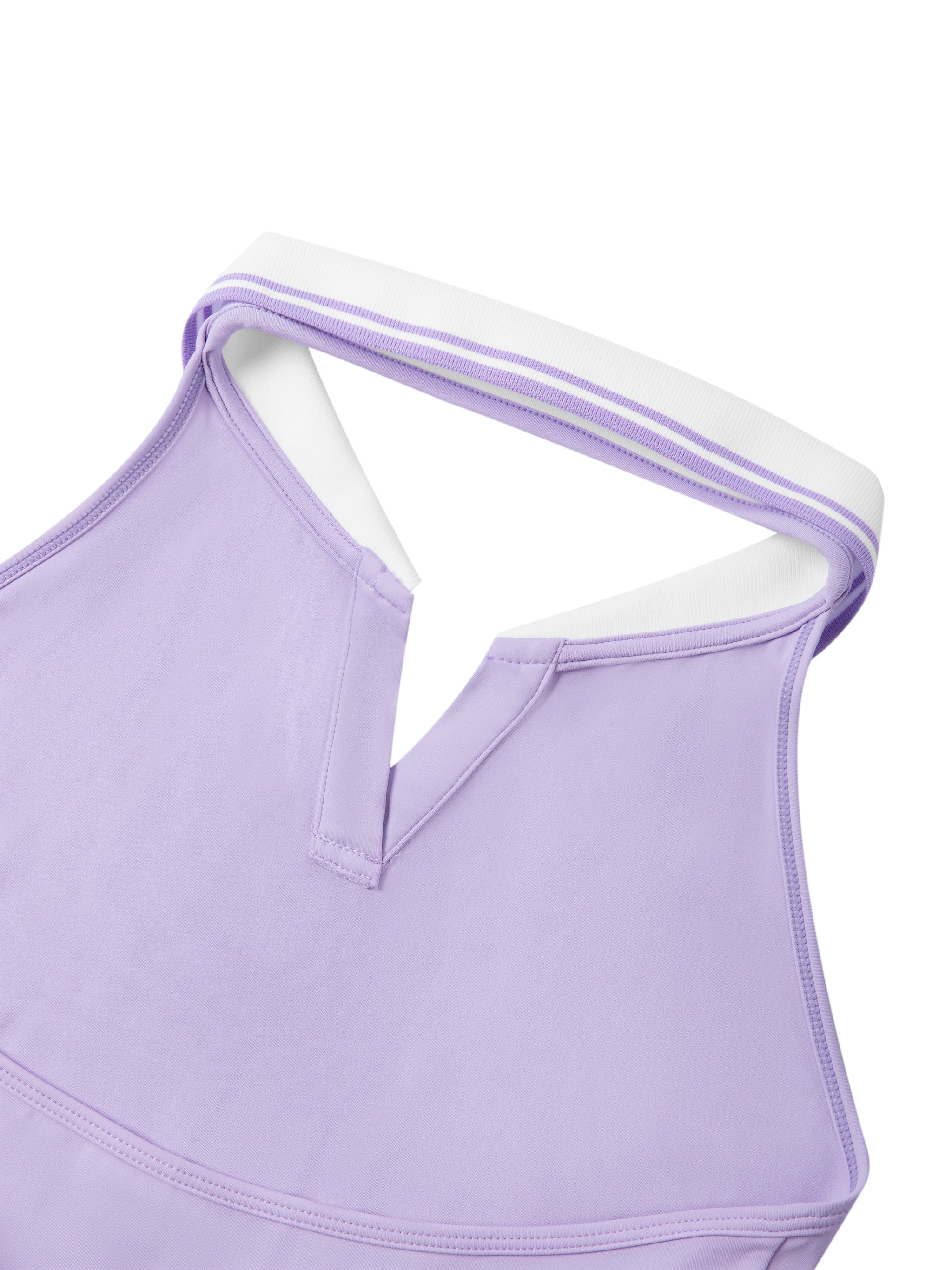 Women's Collared Halter A-Line Tennis Dress – Sleeveless Activewear Dress