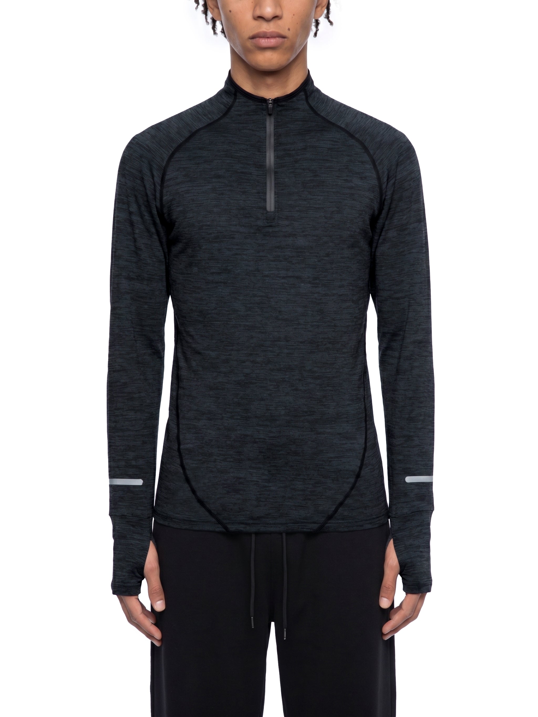 Men's Quarter-Zip Raglan Training T-Shirt – Lightweight Performance Athletic Top