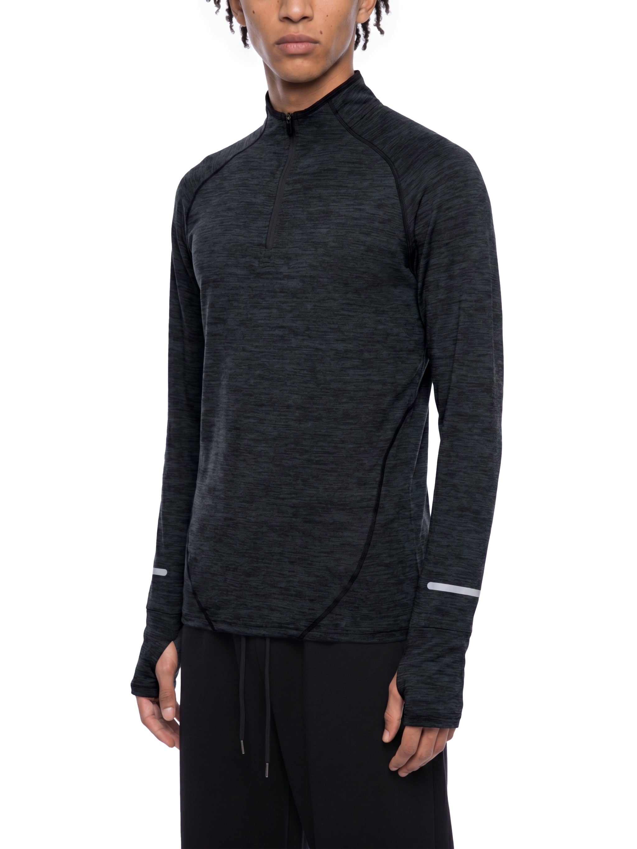 Men's Quarter-Zip Raglan Training T-Shirt – Lightweight Performance Athletic Top