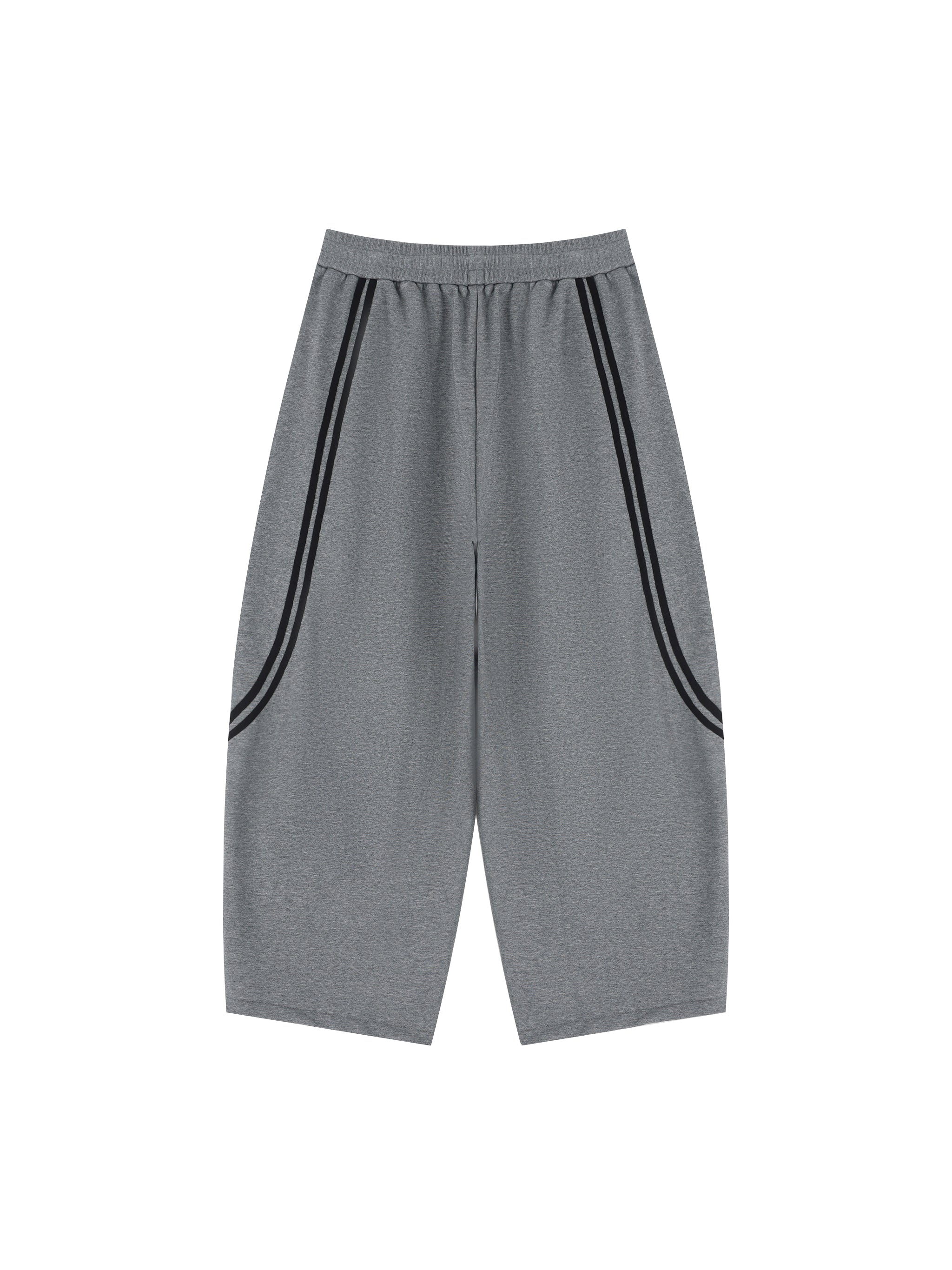 Unisex Wide Leg Piping Sweatpants – Oversized Relaxed Fit Streetwear Joggers
