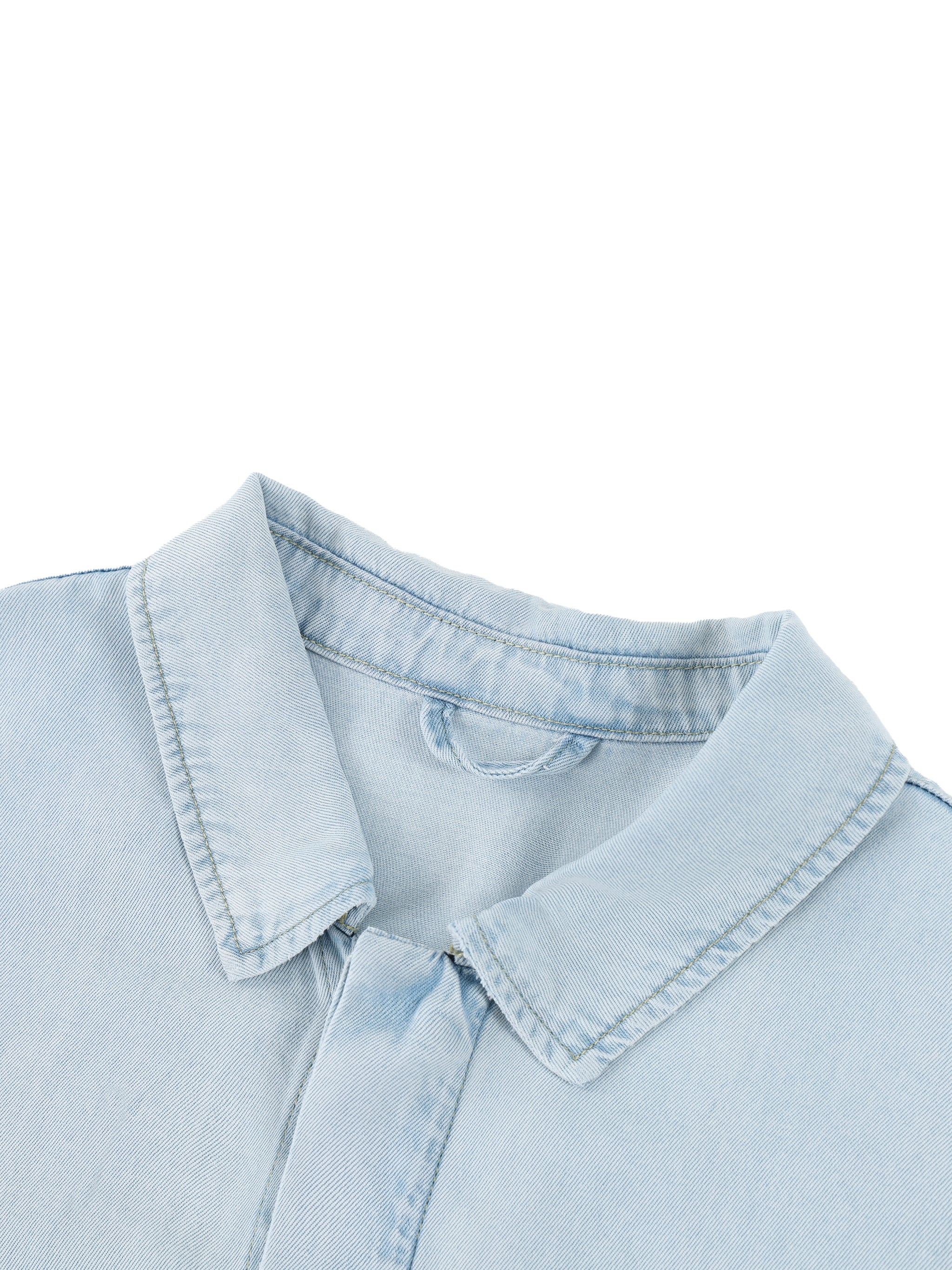 Unisex Vintage Wash Lyocell Drop Shoulder Shirt – Oversized Premium Button-Up