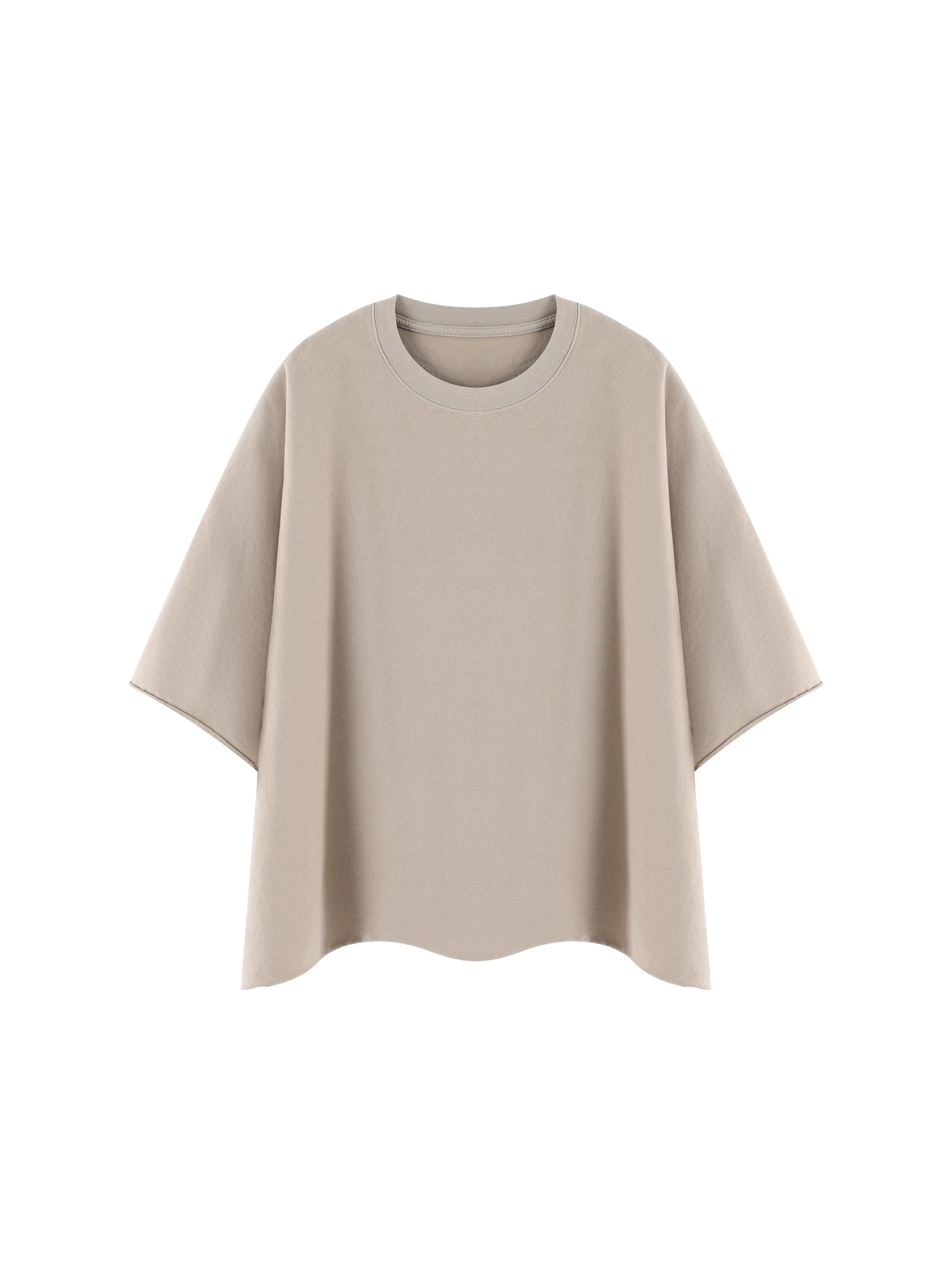Unisex Heavyweight Boxy Raw Edge T-Shirt – Premium Oversized Streetwear Tee