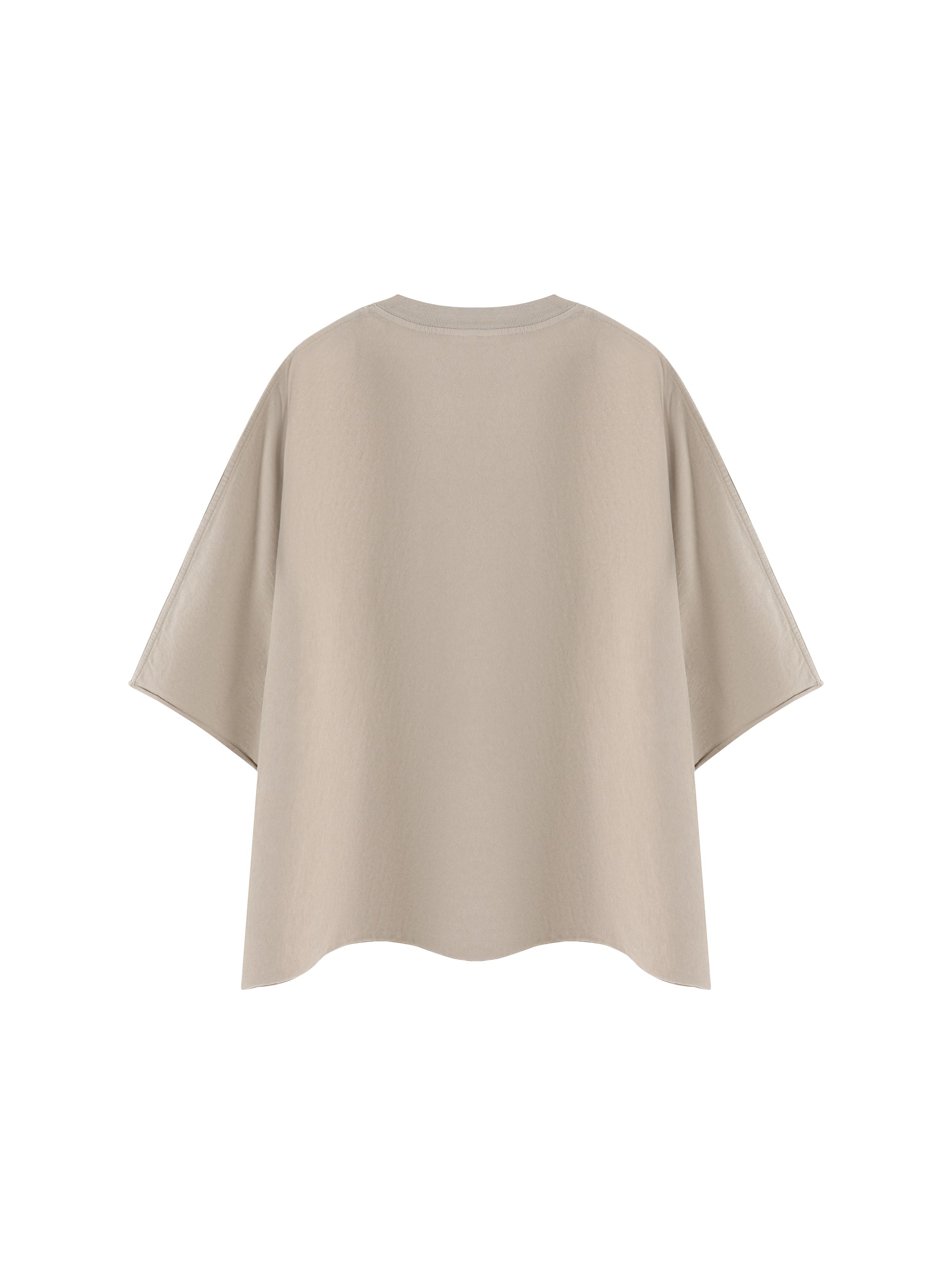 Unisex Heavyweight Boxy Raw Edge T-Shirt – Premium Oversized Streetwear Tee
