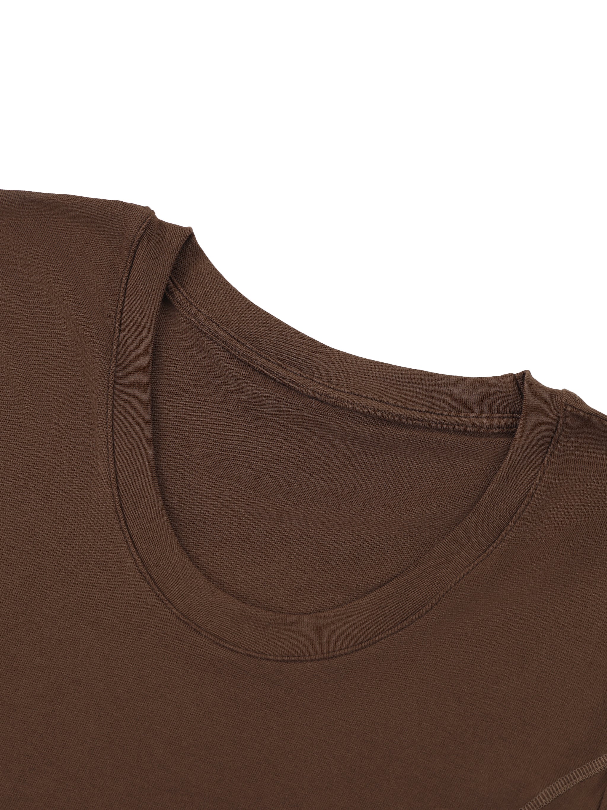 Women's Paneled Crop T-Shirt – Slim Fit Casual Streetwear Tee