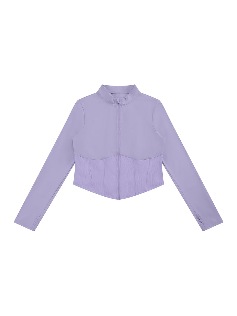 Women's Slim Fit Full-Zip Performance Jacket – Activewear Yoga Jacket