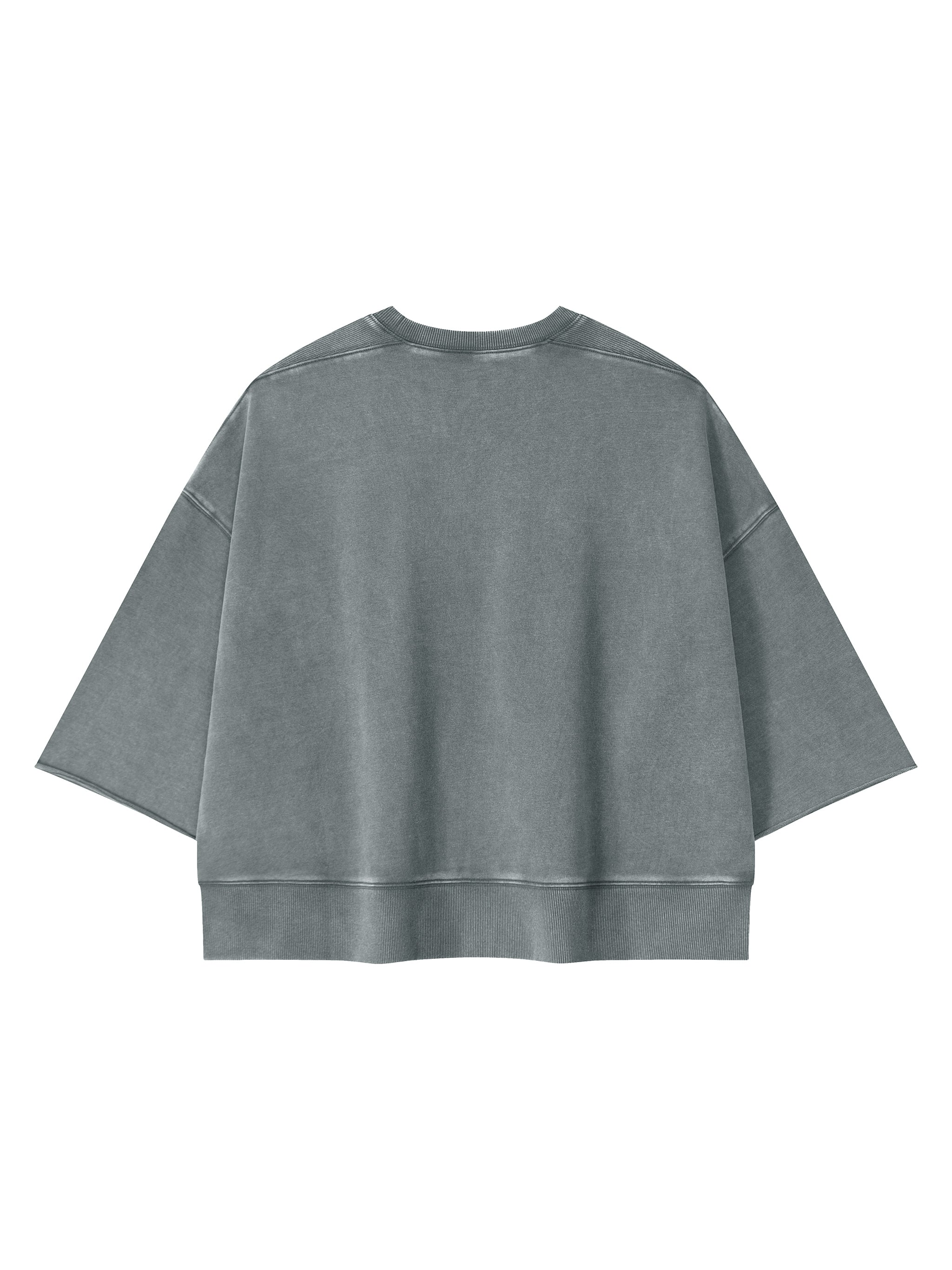 Unisex Mineral Wash Boxy Raw Edge T-Shirt – Premium Oversized Streetwear Tee