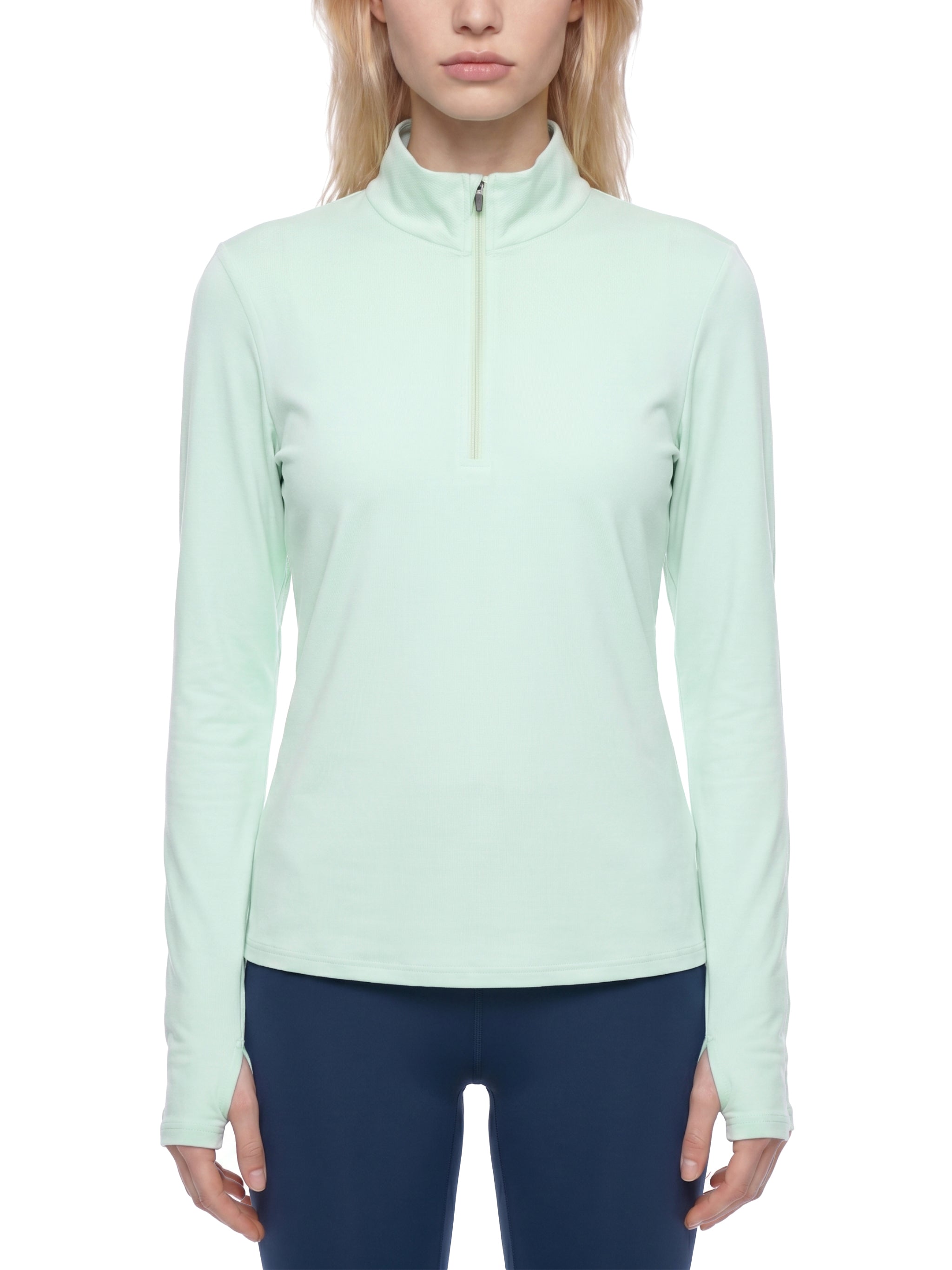 Women's Quarter Zip Yoga Pullover – Performance Activewear Top