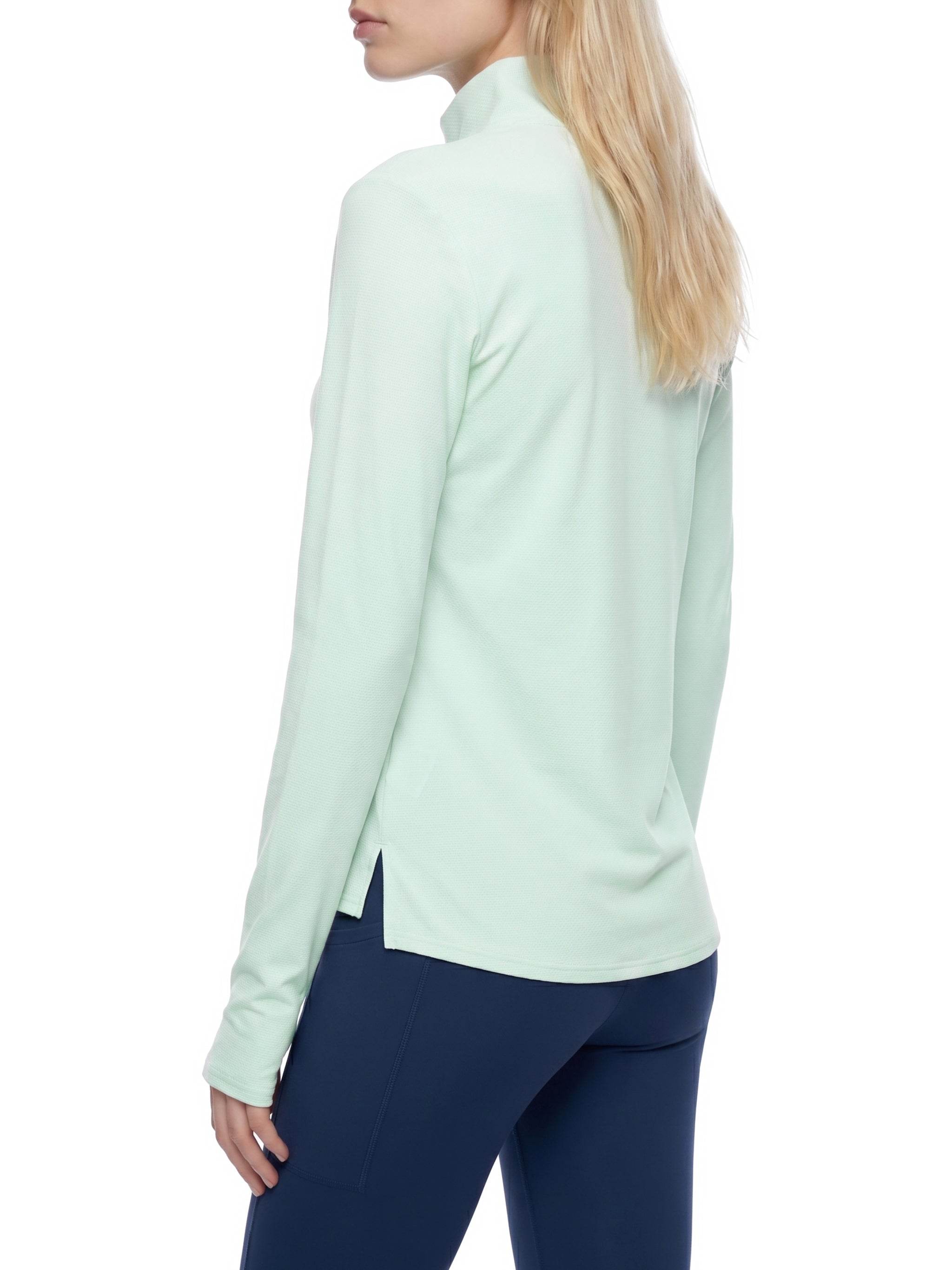 Women's Quarter Zip Yoga Pullover – Performance Activewear Top