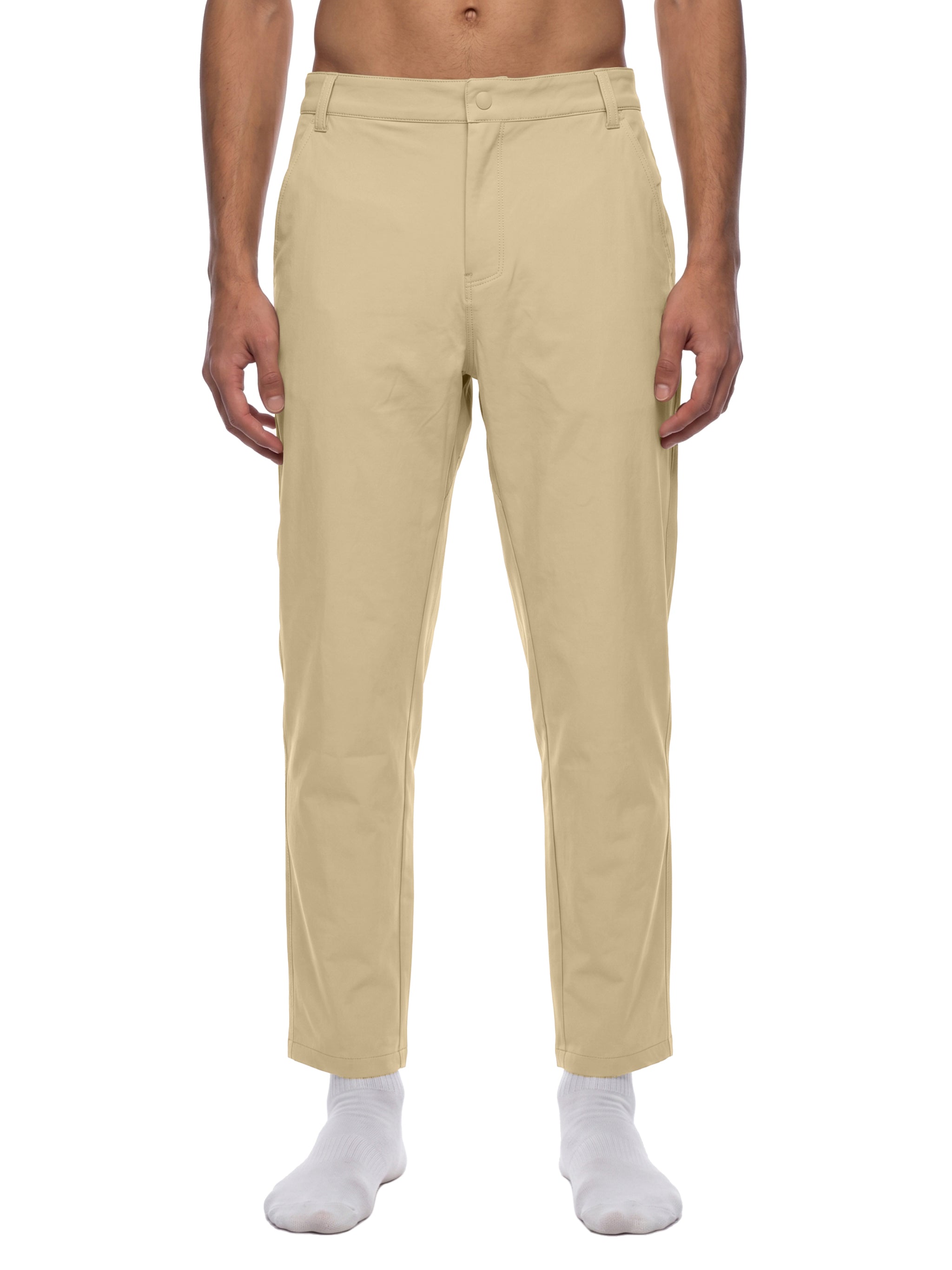 Men's Lightweight Tapered Performance Pants – Stretch Athletic Casual Trousers